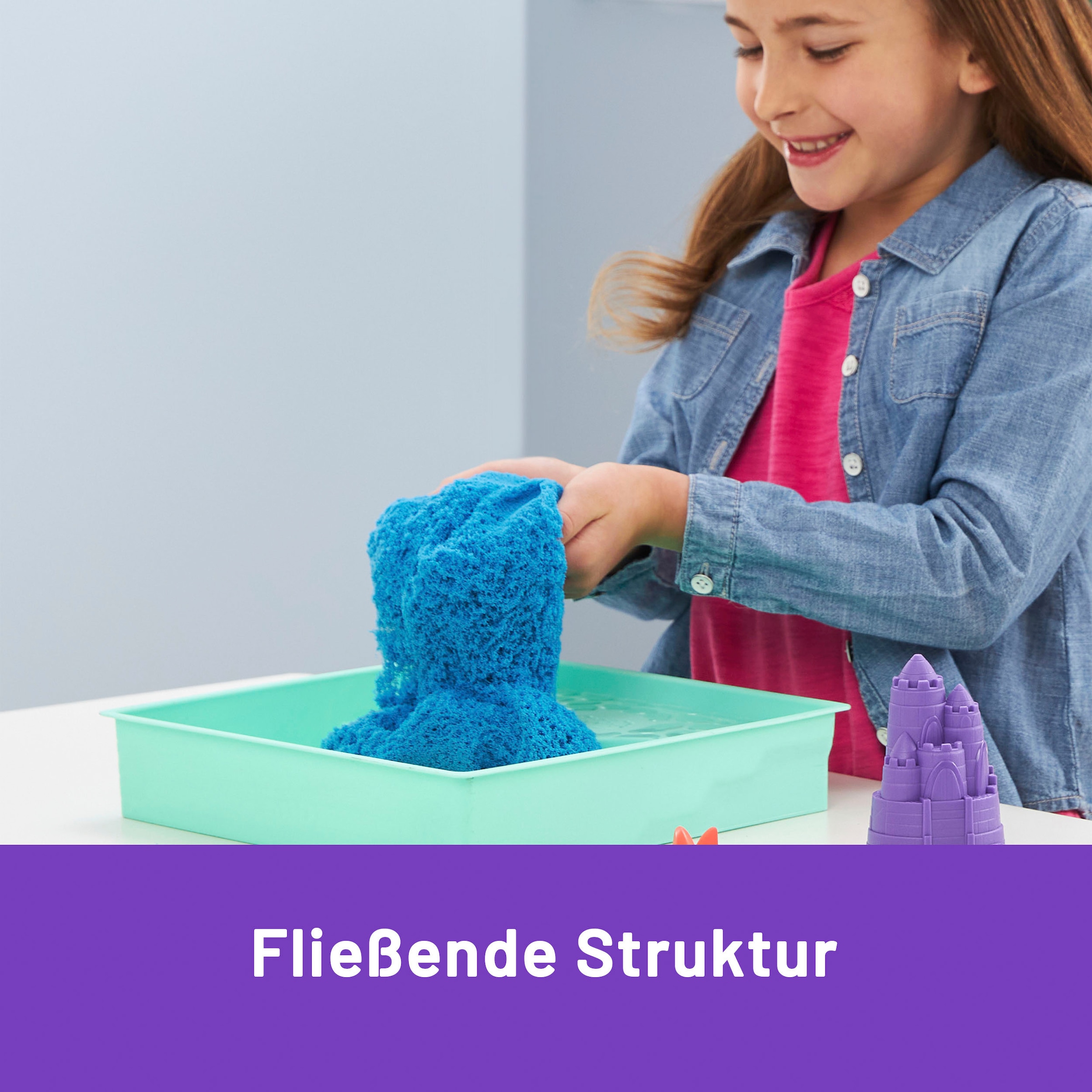 Spin Master Set créatif »Kinetic Sand - Box 454 g - Blau«