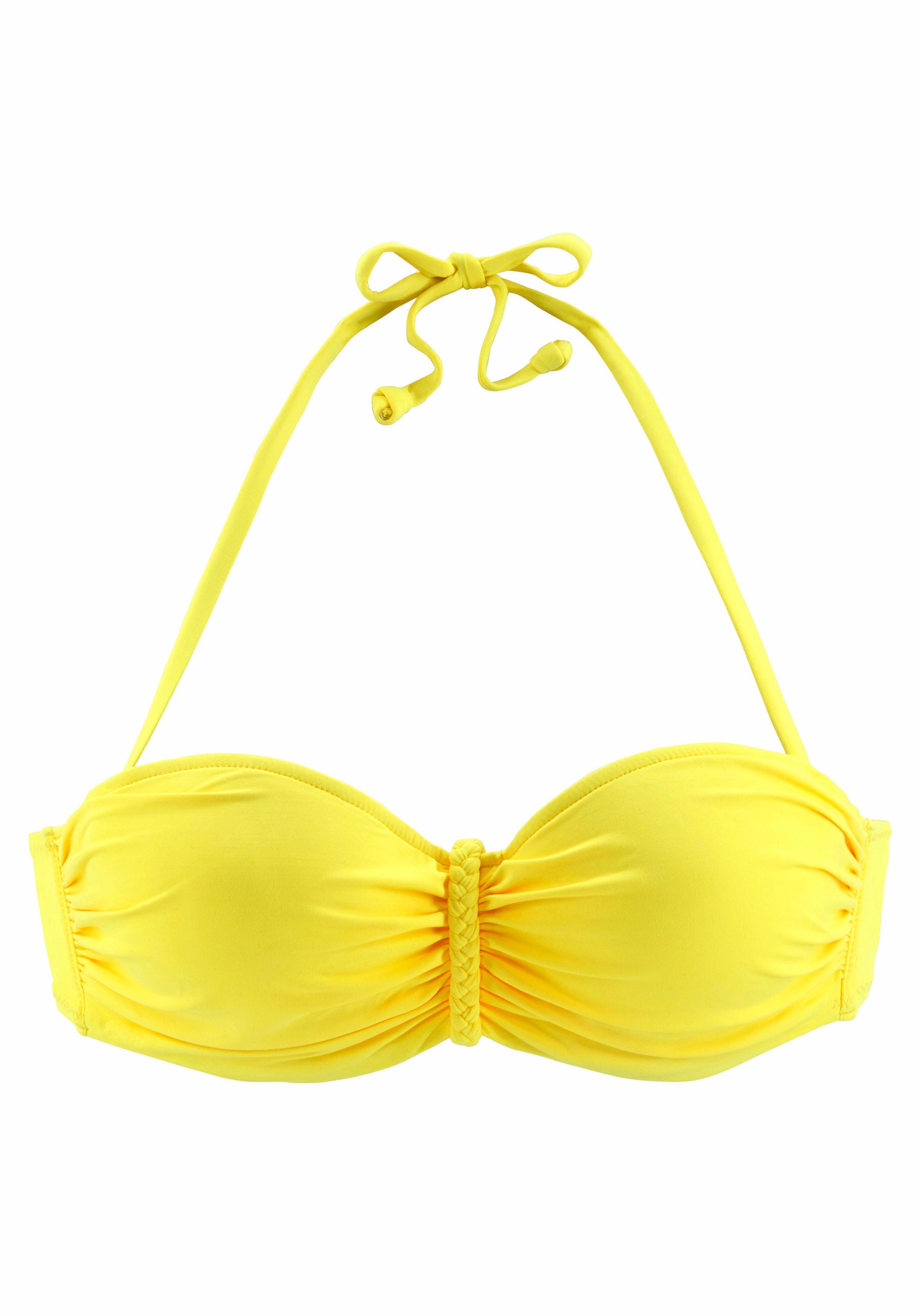 Buffalo Bügel-Bandeau-Bikini-Top "Happy" mit geflochtenem Detail