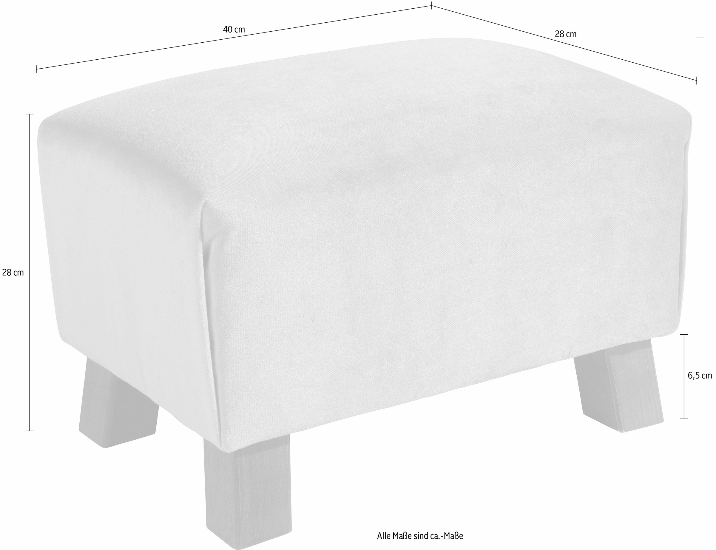 Max Winzer® Fusshocker »Footstool«, Minihocker Breite 40 cm