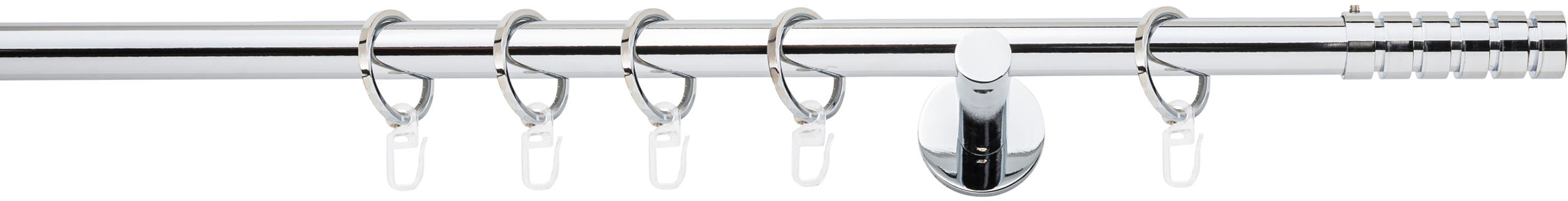 mydeco Gardinenstange »20mm Rillcube Wandträger 12 cm« 1 läufig-läufig Fixmass