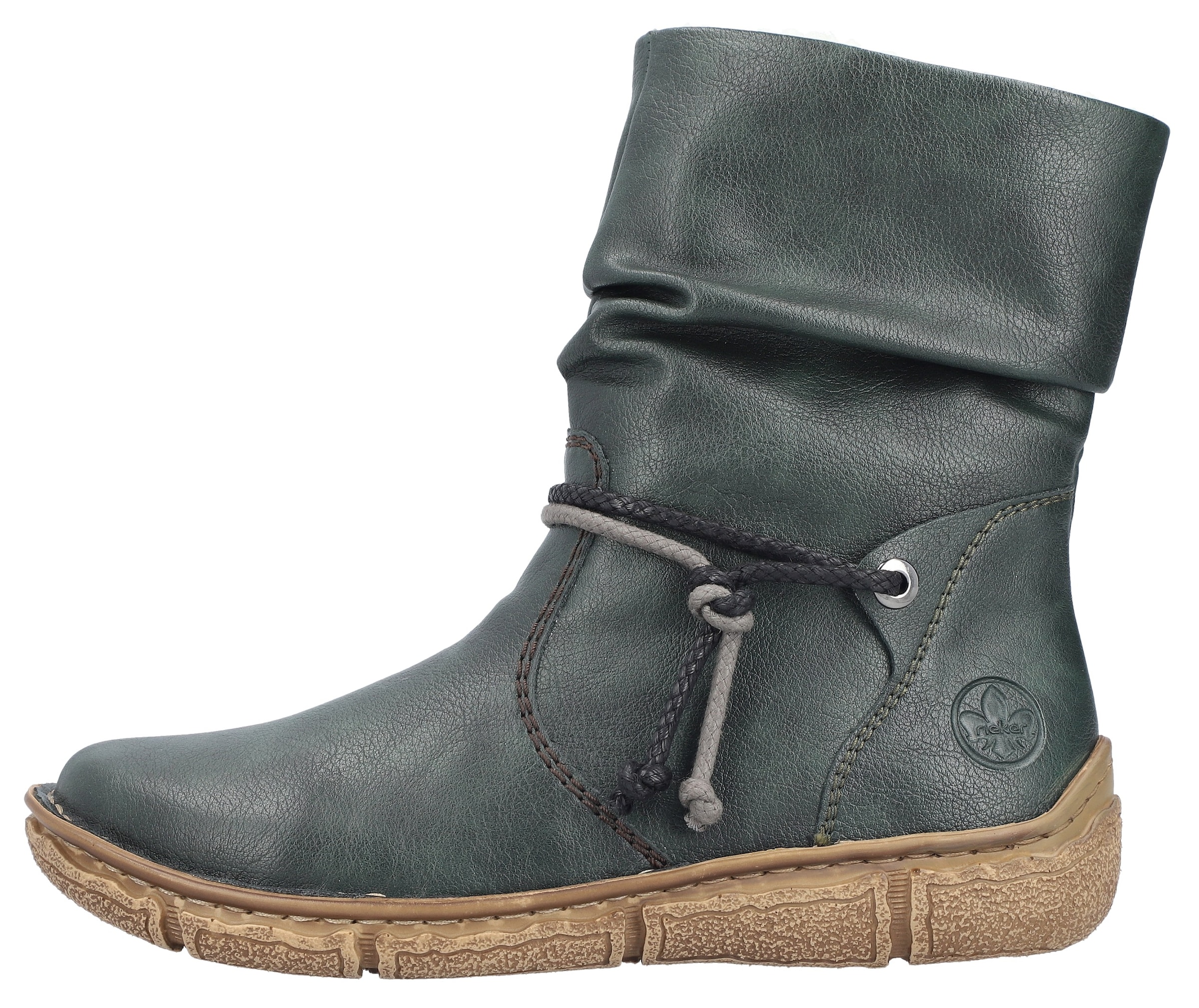 Rieker Winterboots, Winterstiefelette, slouchy Schaft, Reissverschluss, mit Warmfutter
