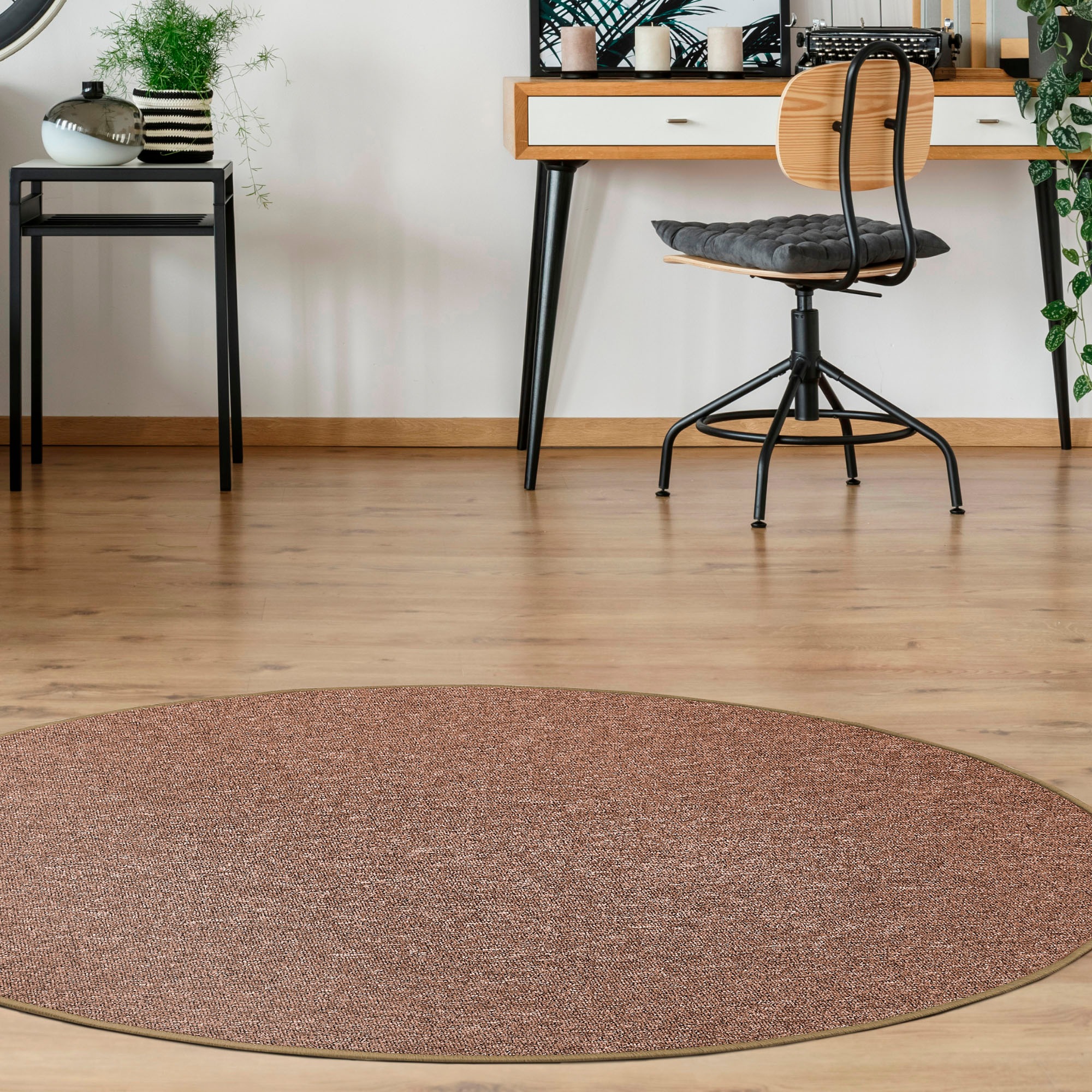Image of Andiamo Teppich "Luton, Made in Germany" rund 5 mm Höhe melierte Optik, ideal im Wohnzimmer & Schlafzimmer