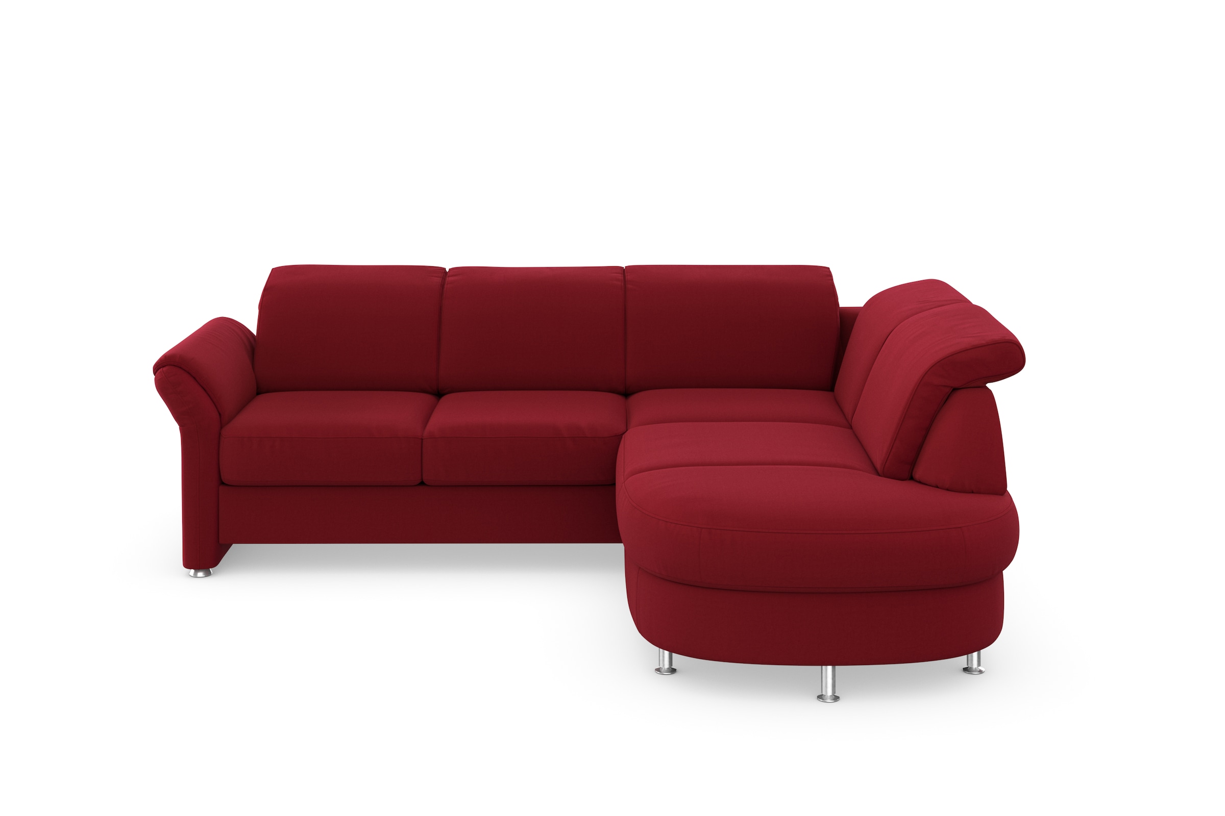sit&more Ecksofa »Apulia L-Form«, wahlweise Bettfunktion, Bettkasten und Kopf- und Armteilverstellung