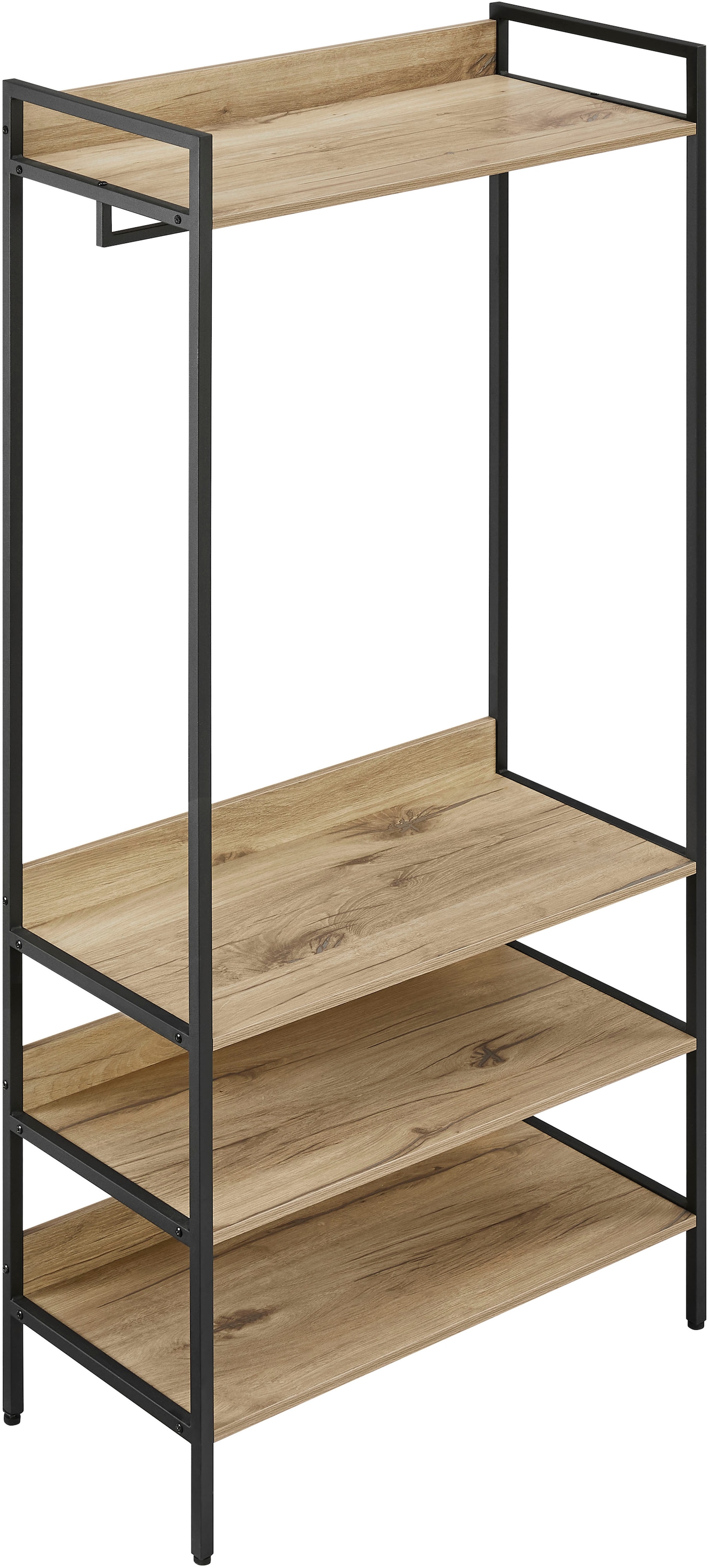 GOODproduct Garderobenschrank »Tayler« Melamin-Tischplatte, pulverbeschichtetem Metallgestell, Höhe 180 cm