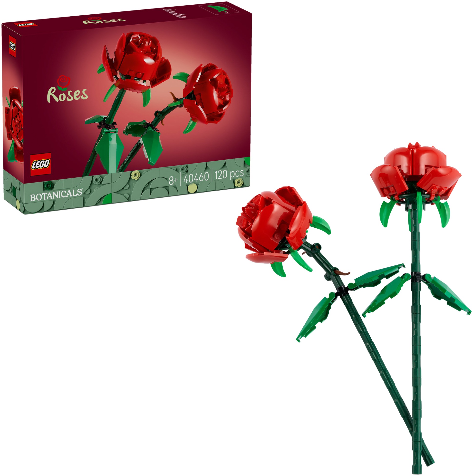 Image of LEGO Konstruktionsspielsteine "Rosen (40460), Lego Botanicals" Made in Europe
