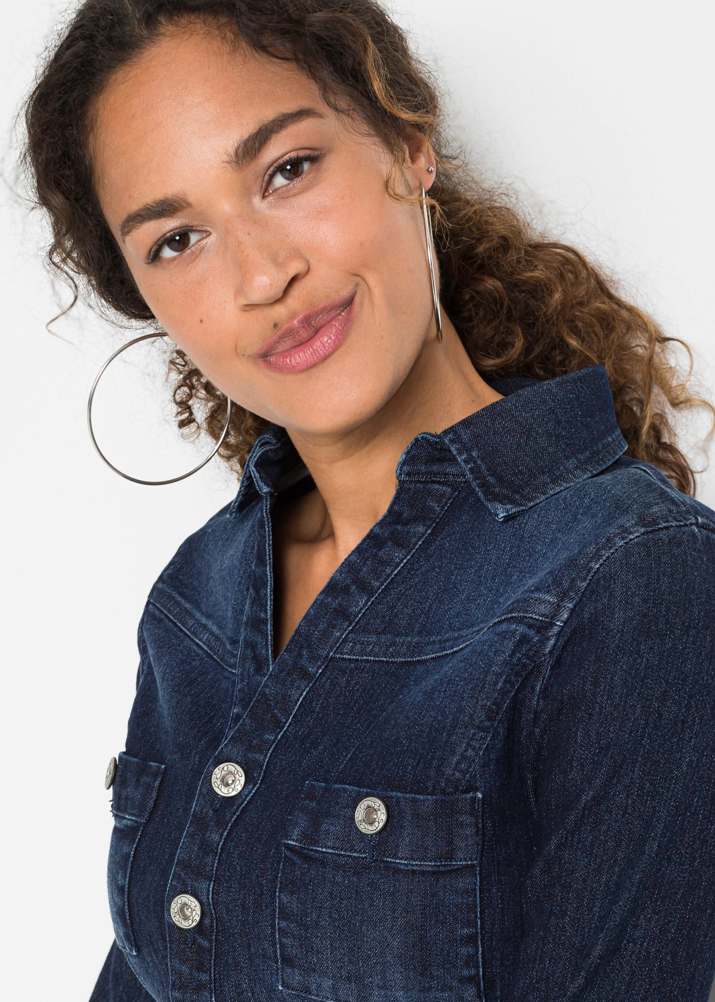 bonprix Robe en jean