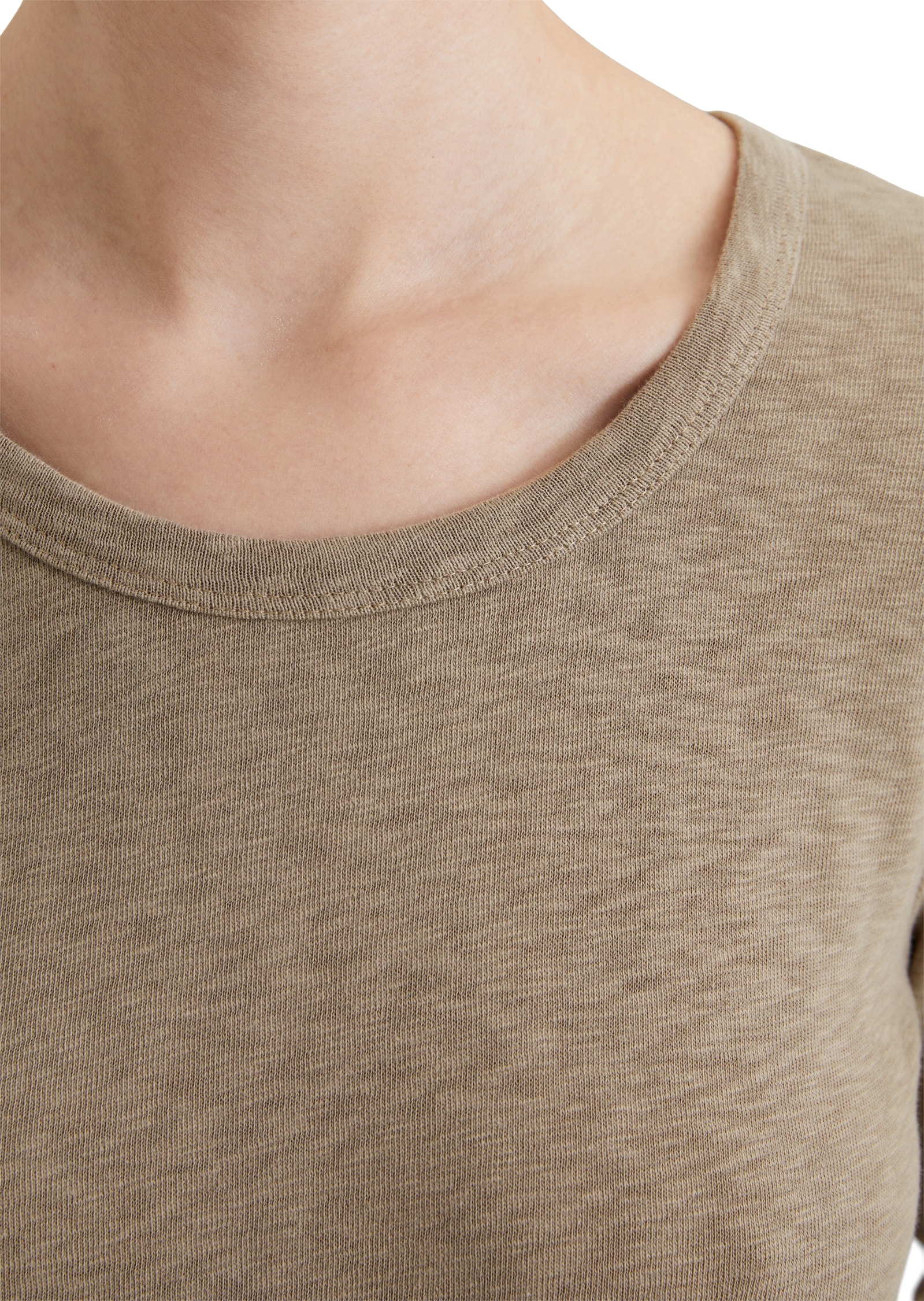 Marc O'Polo DENIM Longsleeve, mit charakteristischer unregelmässiger Oberfläche