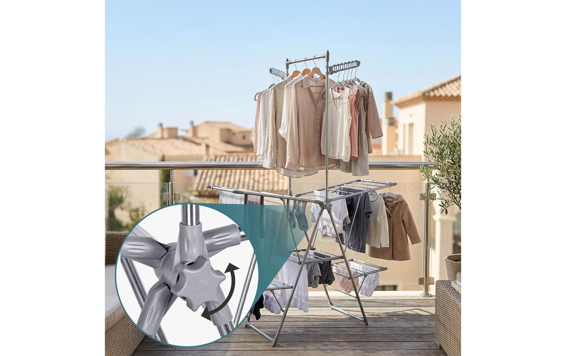 relaxdays Séchoir à linge »11 m«