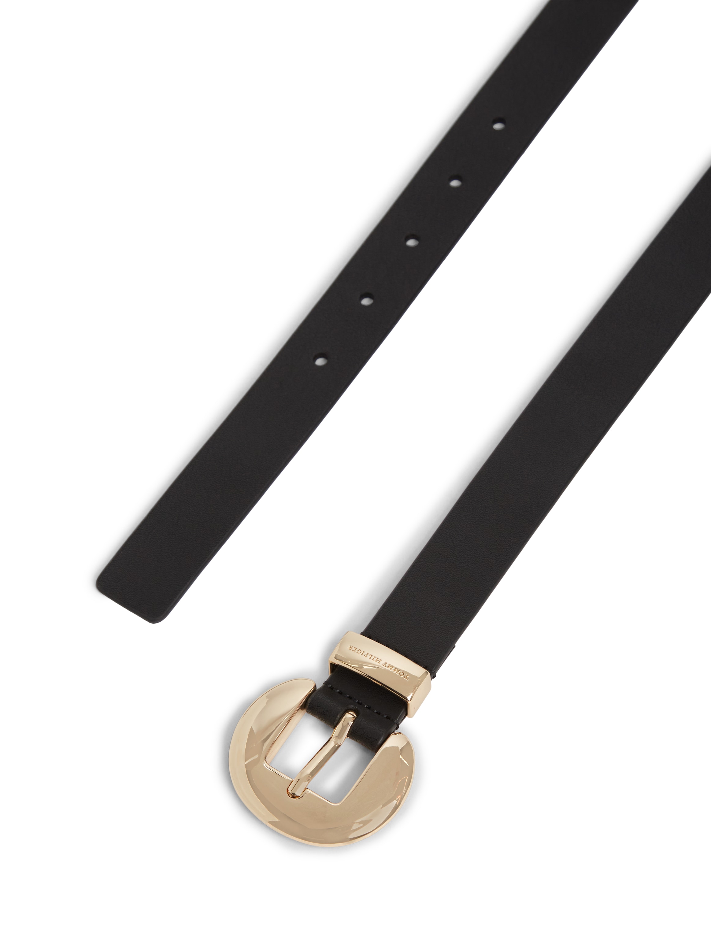 Tommy Hilfiger Ceinture en cuir »OVAL 2.5 cm breit« Grössenverstellbar durch Schnalle