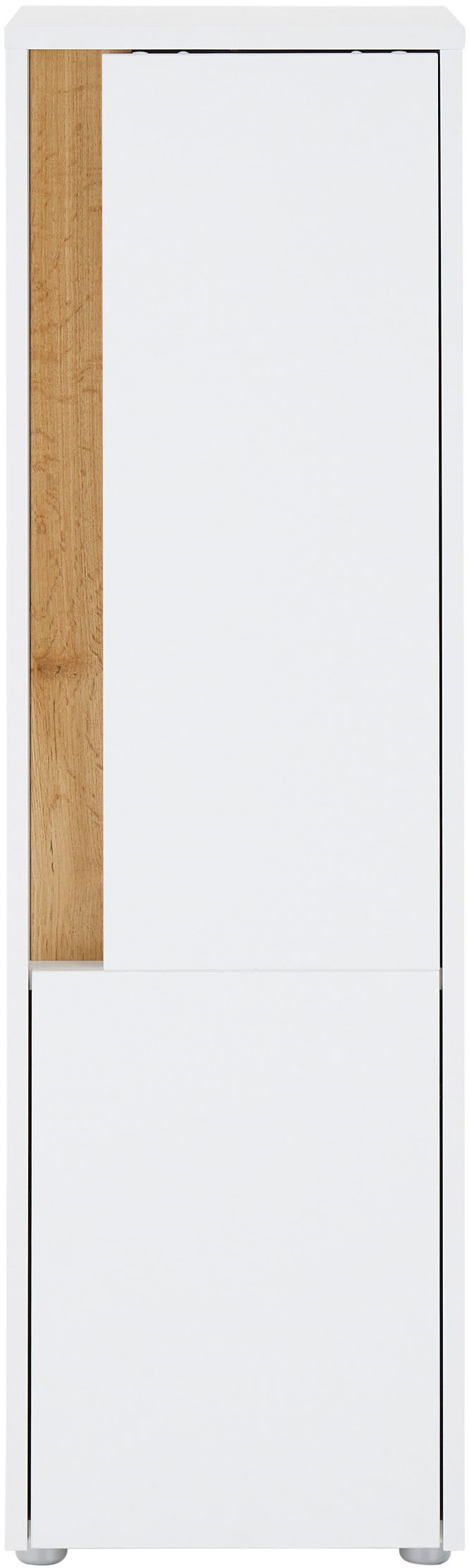 INOSIGN Armoire intermédiaire »CITY/GIRON, Badschrank mit Griffmulde, Hochschrank in zeitlosem Design« in den Farben Weiss und Anthrazit verfügbar, viel Stauraum