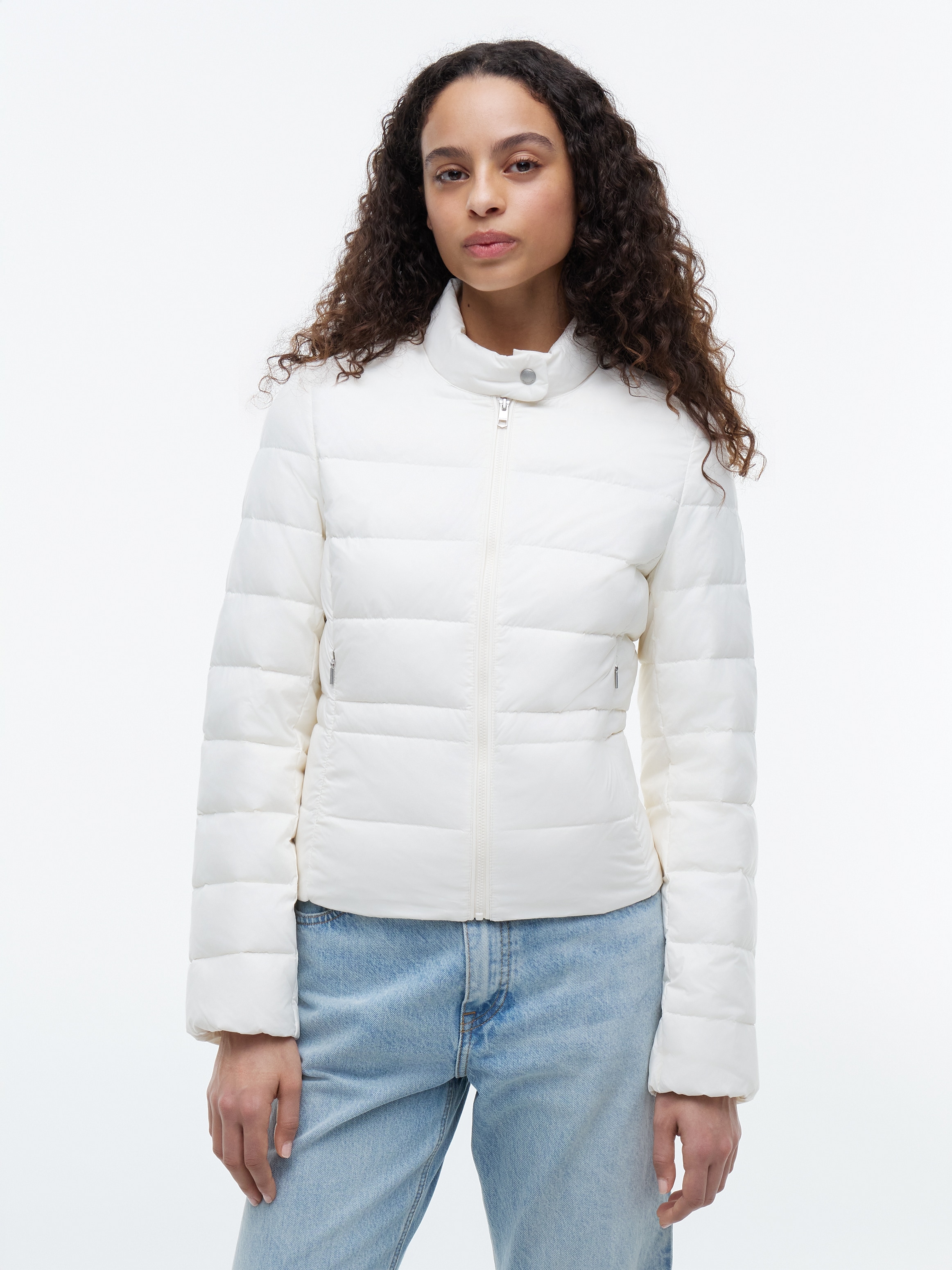 Image of Tommy Hilfiger Daunenjacke "LW DOWN PACKABLE JACKET" ohne Kapuze aus pflegeleichter Kunstfaser, leichte Steppqualität