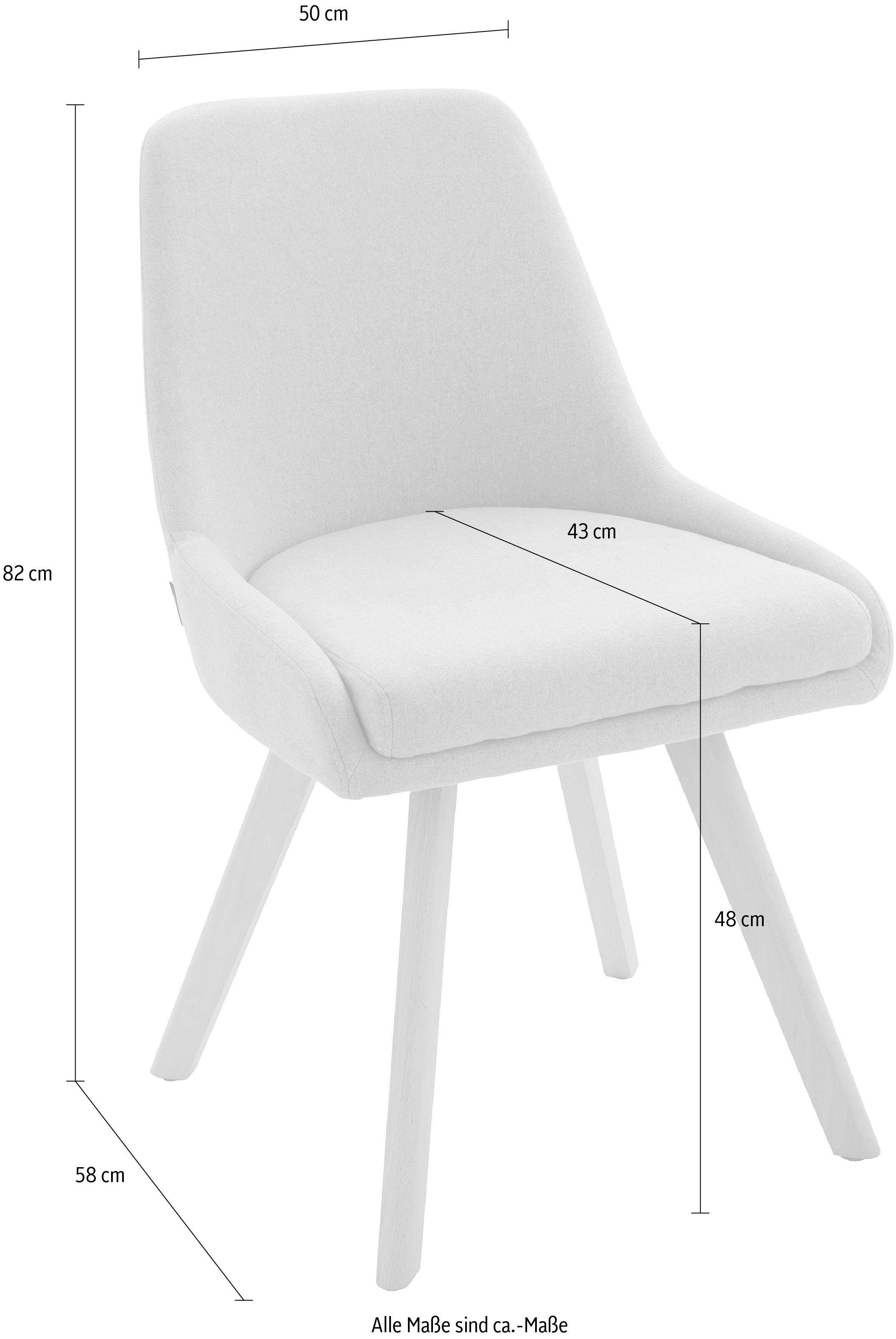 INOSIGN Esszimmerstuhl »Dilla«, (Set), 2 St., Webstoff, im 1er und 2er Set  erhältlich, aus Webstoff Bezug, Sitzhöhe 48 cm jetzt kaufen