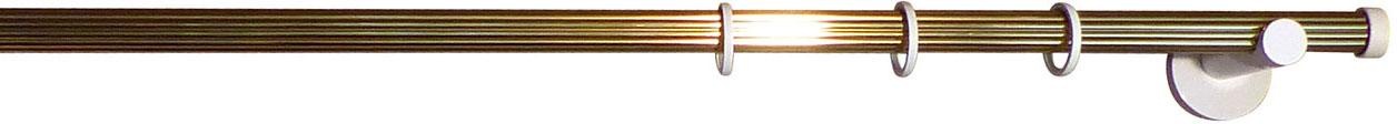 Image of indeko Gardinenstange »Consul«, 1 läufig-läufig, Wunschmasslänge, glanzmessingfarben-weiss bei Ackermann Versand Schweiz