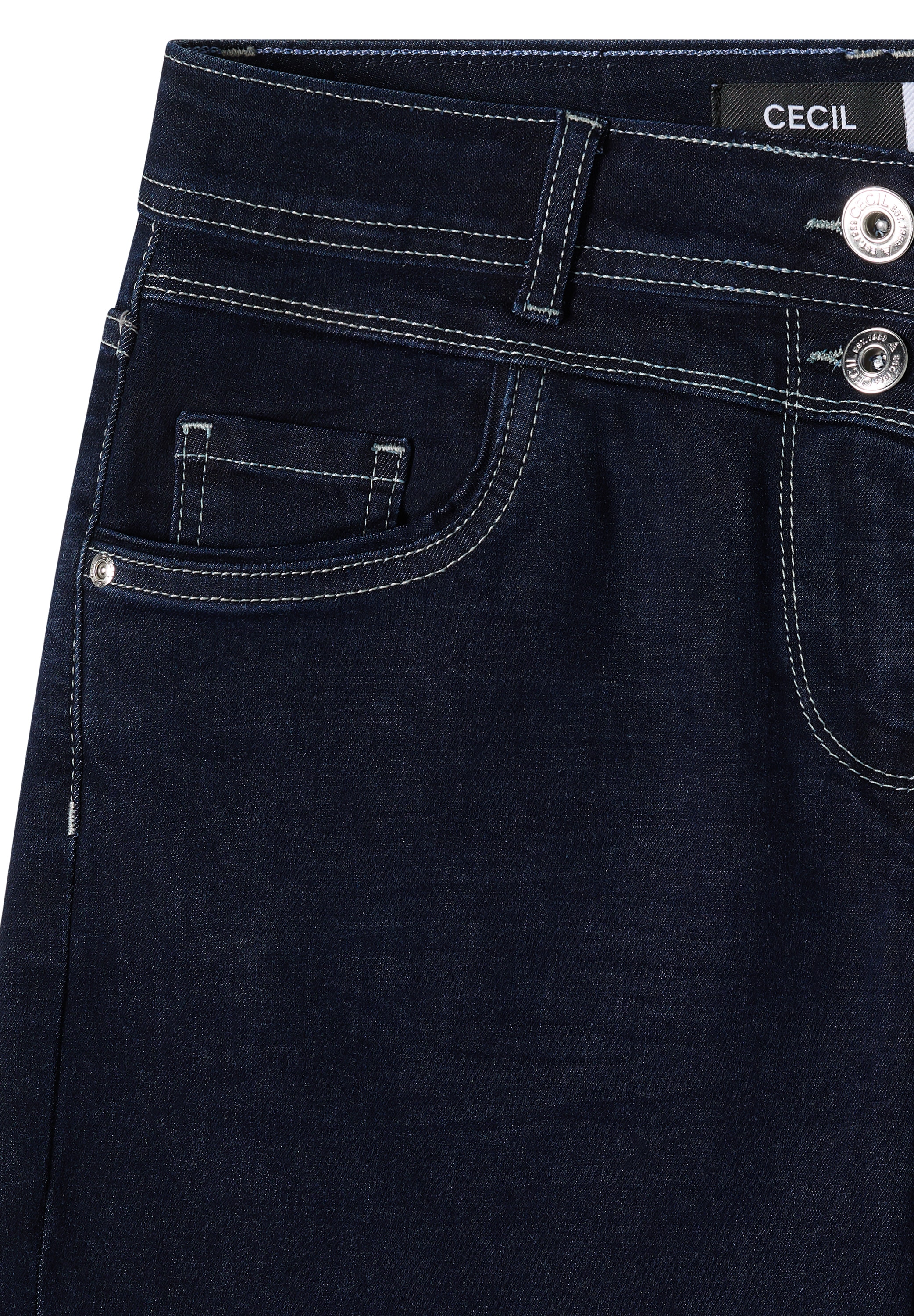 Cecil Bermudas »Style Neele«  Jeansshorts im Rinsed-Look