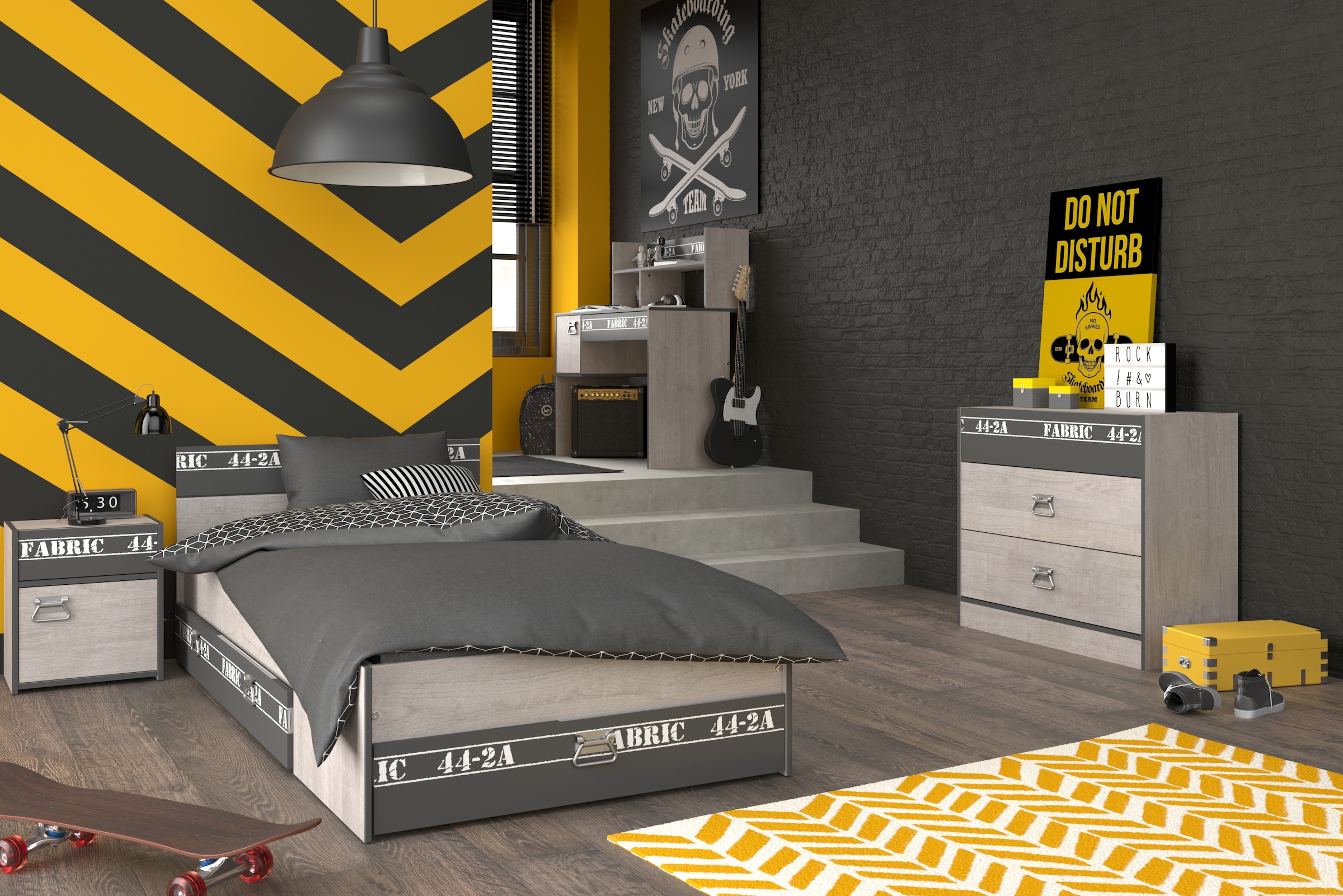 Parisot Set de chambre d'adolescent »Parisot Fabric 13« Set, 5-teilig, 5 tlg.