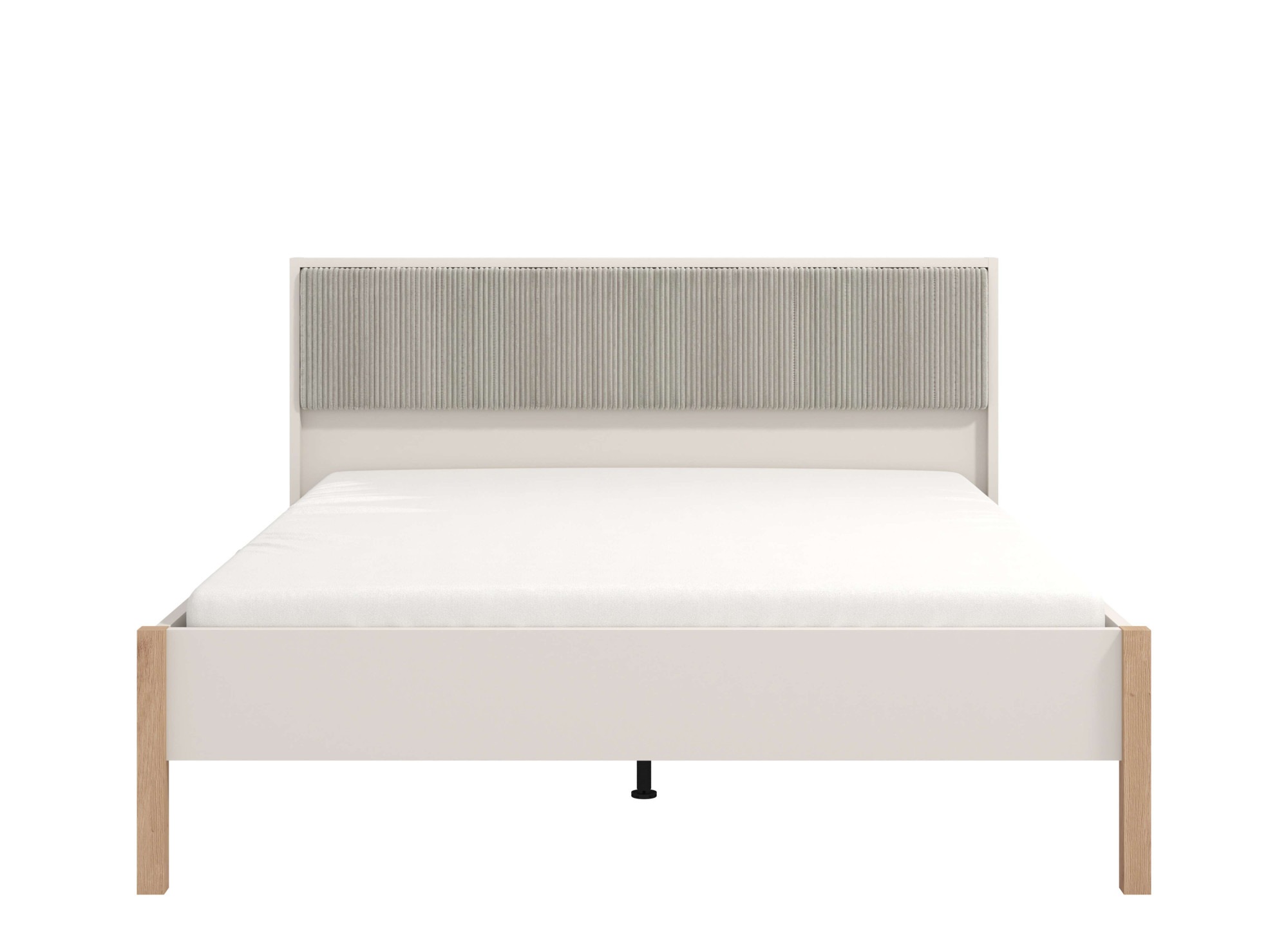 Home affaire Bett »Belfort Bett, mit gepolstertem Kopfteil, bezogen mit weichem Cordstoff«, 160 oder 180x200cm, FSC®-zertifiziert, Trendfarbe cashmere