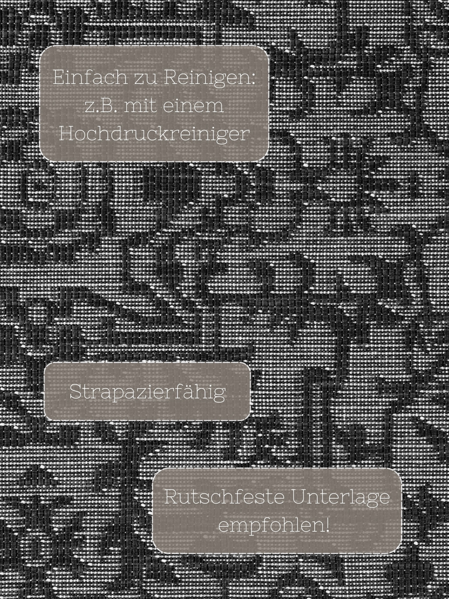 HANSE Home Outdoorteppich »Kona Wendeteppich«, rechteckig, 5 mm Höhe, In und Outdoor, Flachgewebe, wetterfest, pflegeleicht, robust