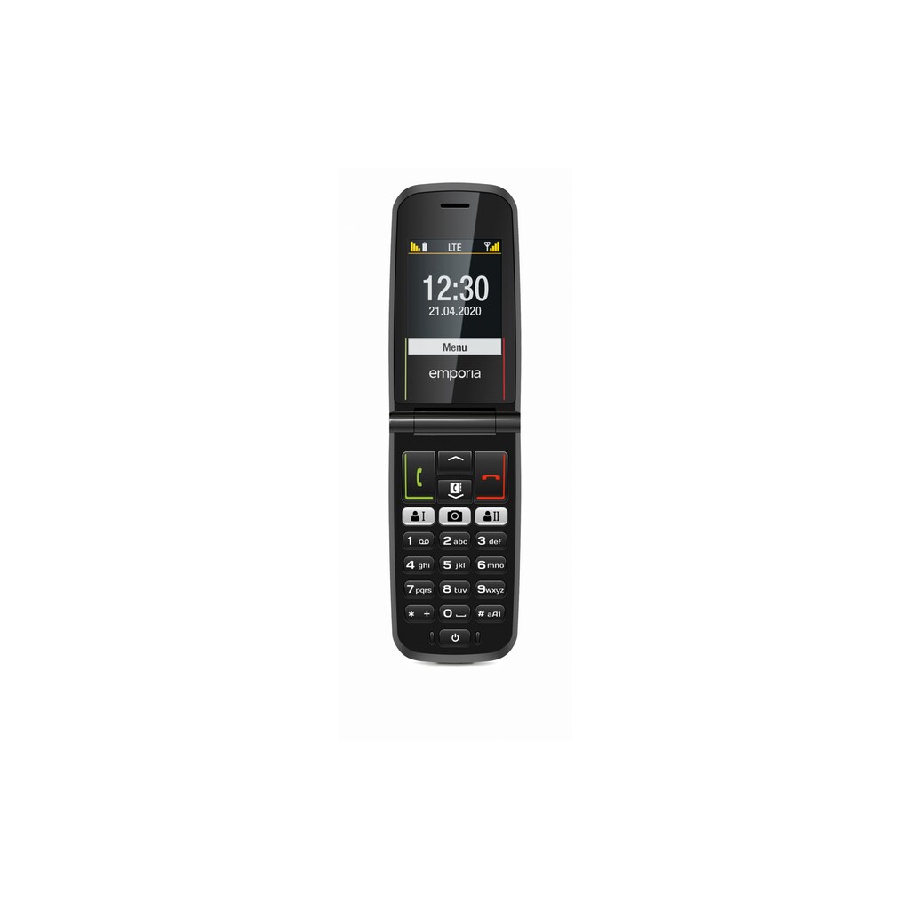 Emporia Smartphone »glam 4G«, schwarz, 5,9 cm/2,3 Zoll, 0 GB Speicherplatz