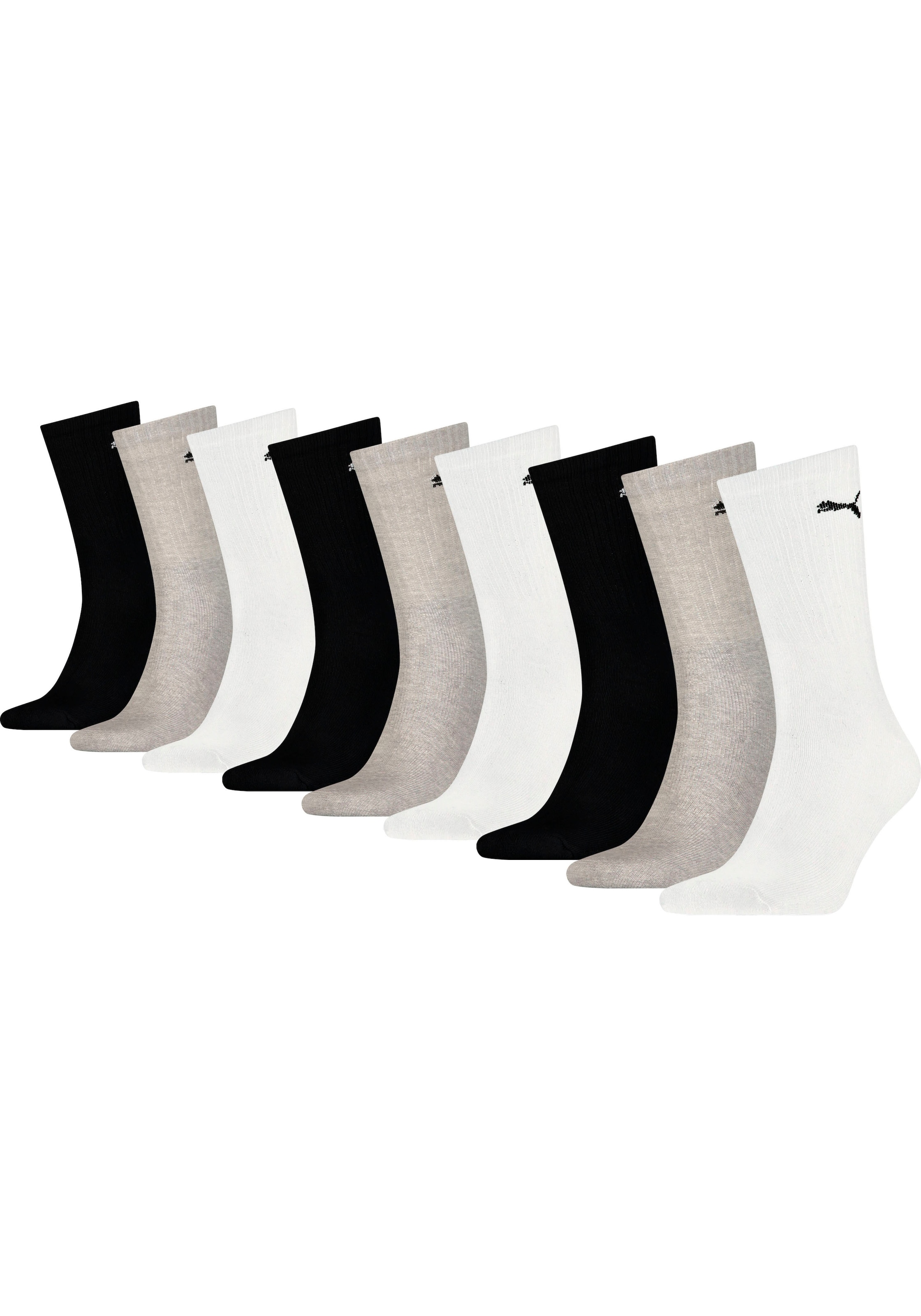 Image of PUMA Socken "PUMA CREW SOCK 9P ECOM" 9 Paar, 9 Paar tlg. Tennissocken, atmungsaktiv, feuchtigkeitsregulierend
