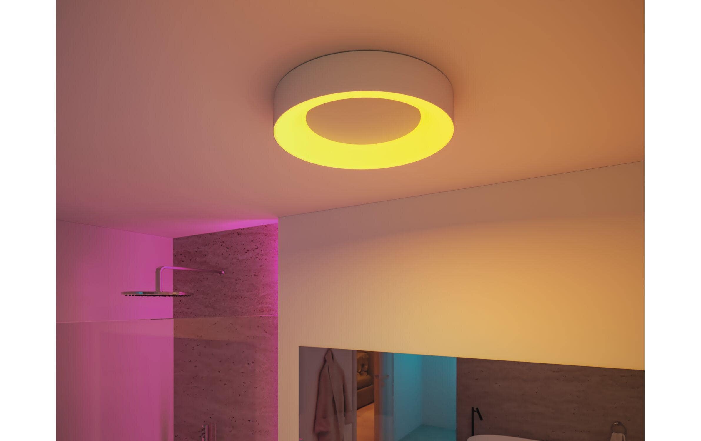Paulmann Deckenleuchte »Deckenleuchte Casca IP44, Alu matt« LED-Modul RGB | warmweiss - kaltweiss