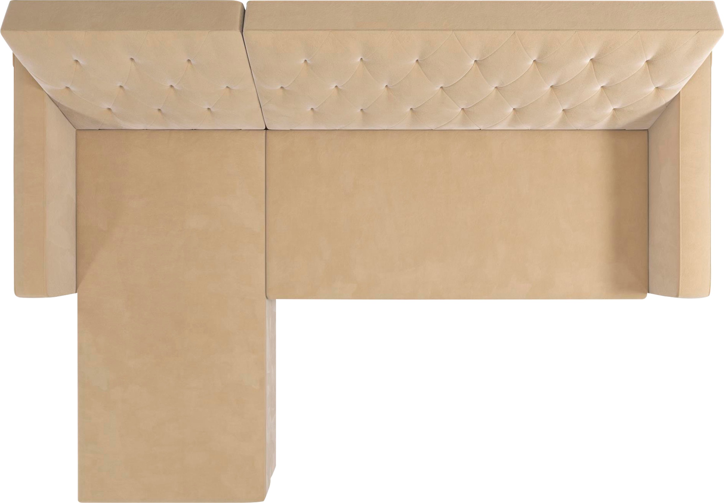 CosmoLiving by Cosmopolitan Ecksofa »Liberty, L-Form,« mit Schlafffunktion, Recamiere beidseitig montierbar, Sitzhöhe 43 cm