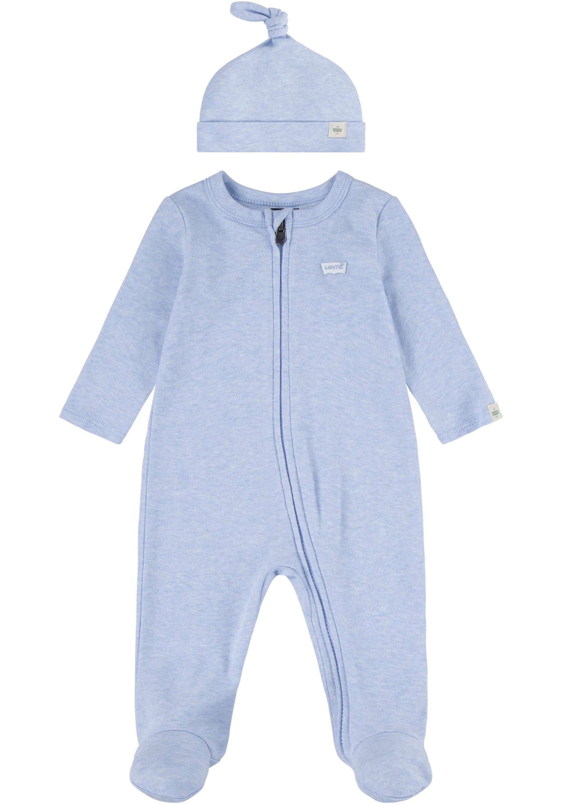 Levi's® Kids Neugeborenen-Geschenkset »LVN FOOTED COVERALL & HAT SET«, (Set, 2 tlg.), UNISEX