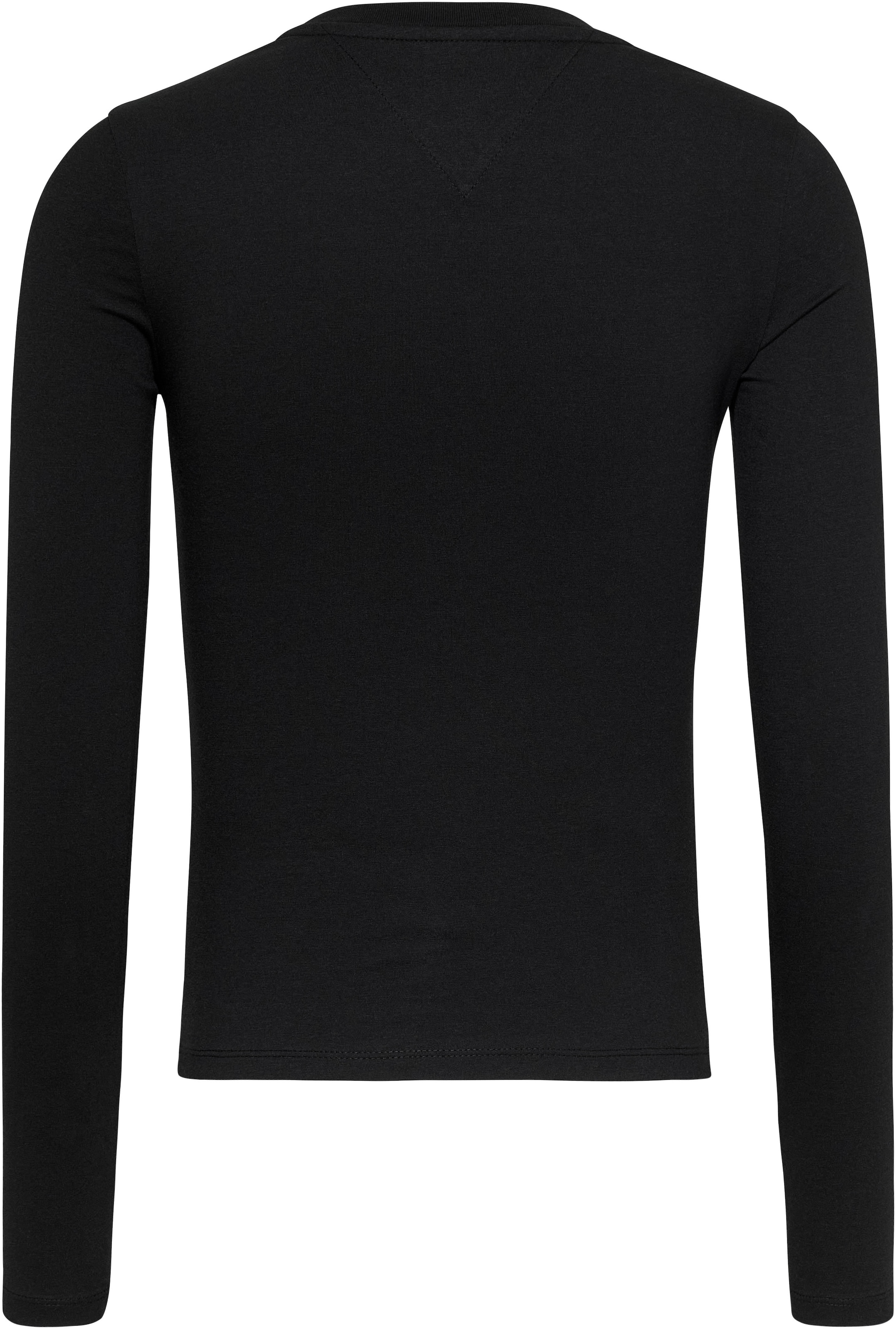 Tommy Jeans Langarmshirt »Slim Fit Essential Logo Longsleeve Shirt«, mit Logoschriftzug