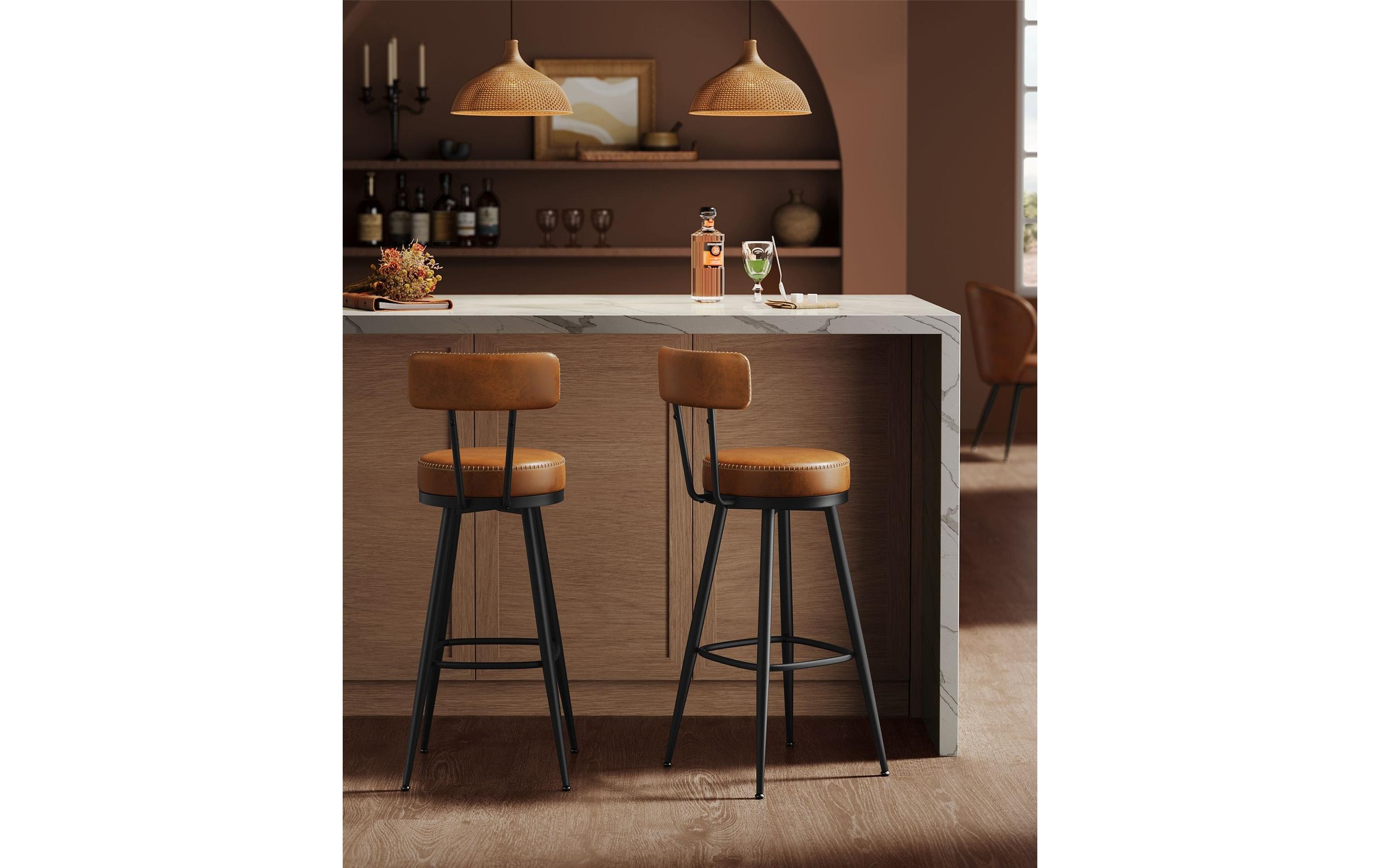 VASAGLE Barhocker »2 Stück 56 x 101.3 cm« 2 Stk. tlg.