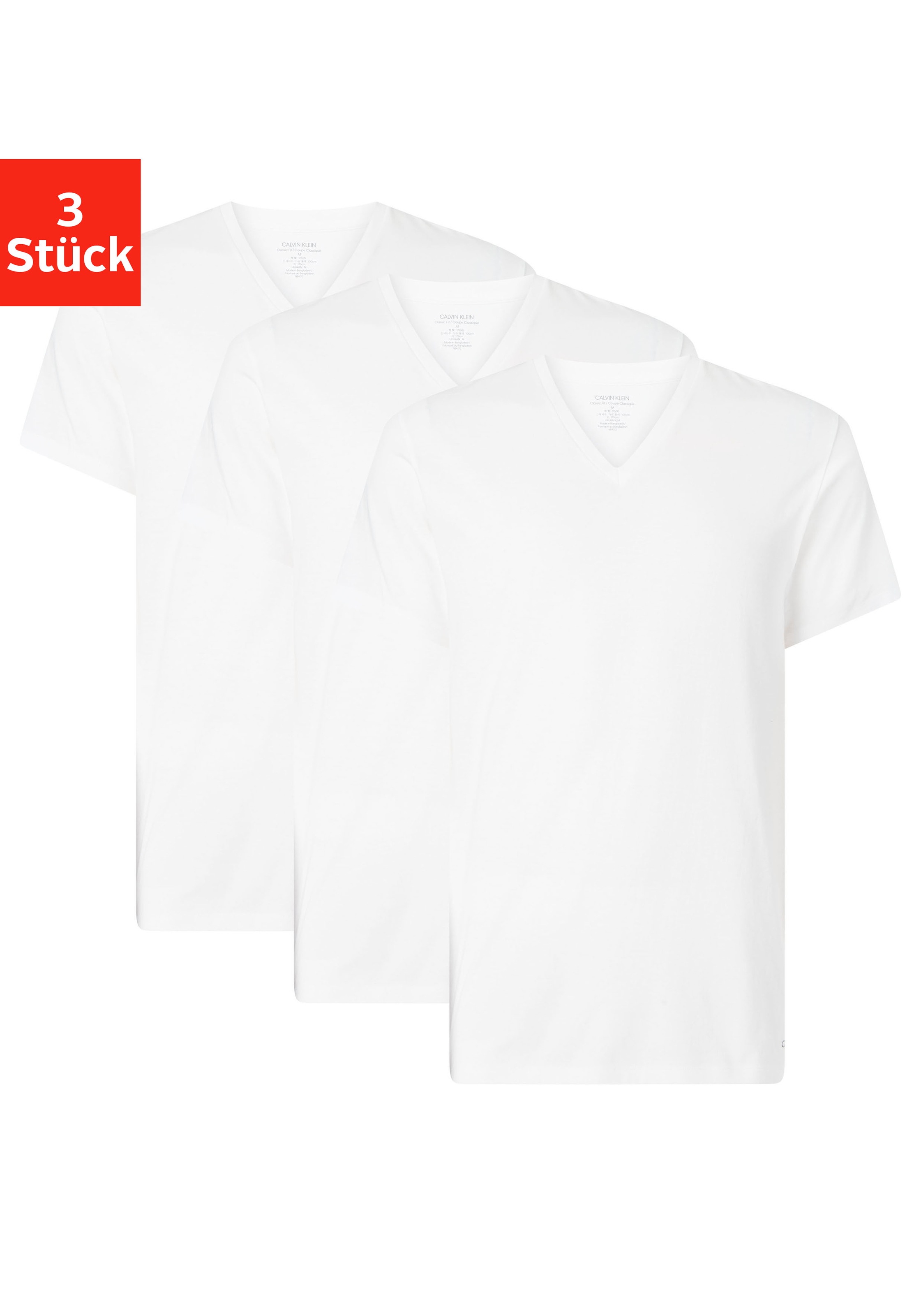 Image of Calvin Klein V-Shirt »uni«, (3er-Pack) bei Ackermann Versand Schweiz