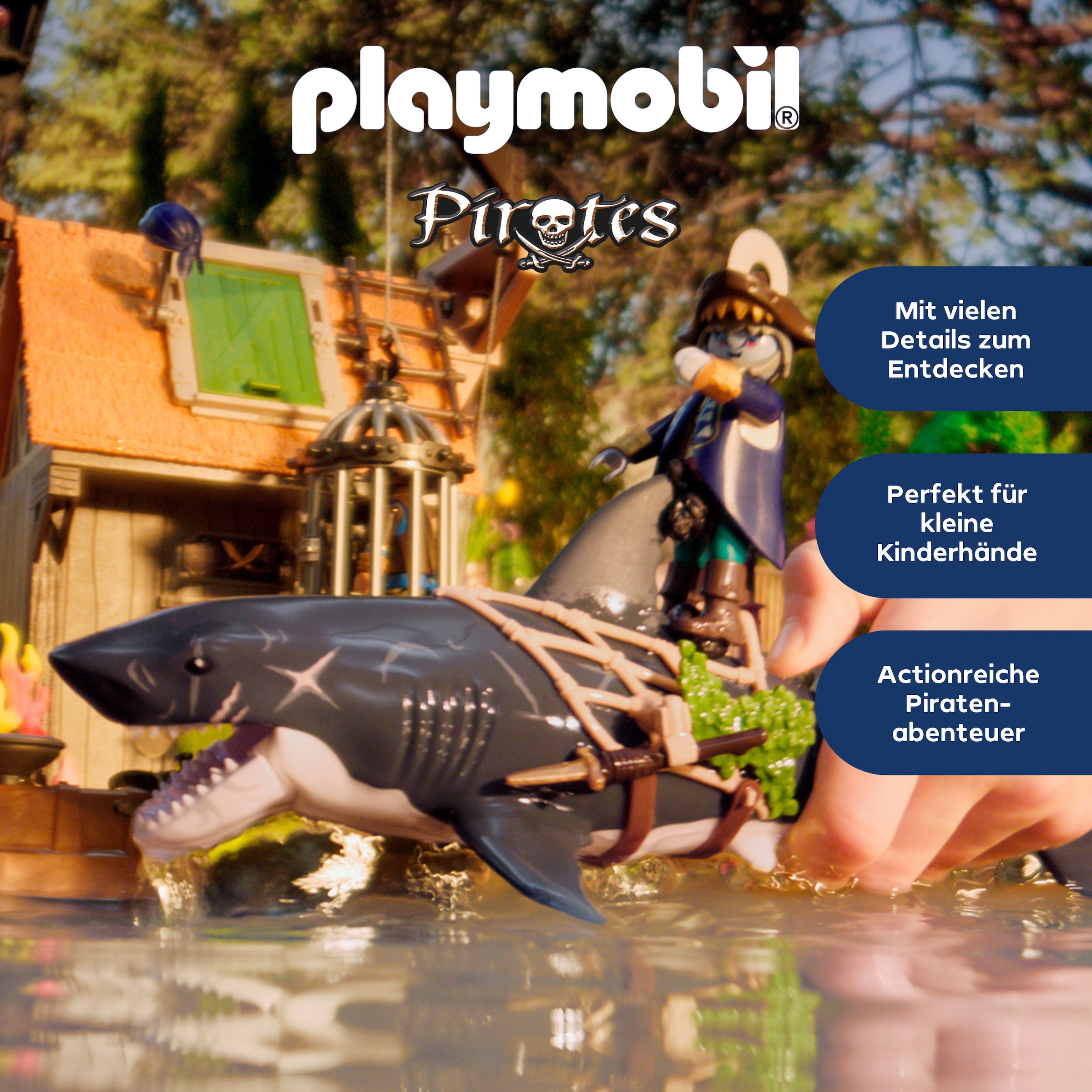 Playmobil® Jeu de construction »Gefahr durch Riesenhai (71793), Playmobil Pirates«