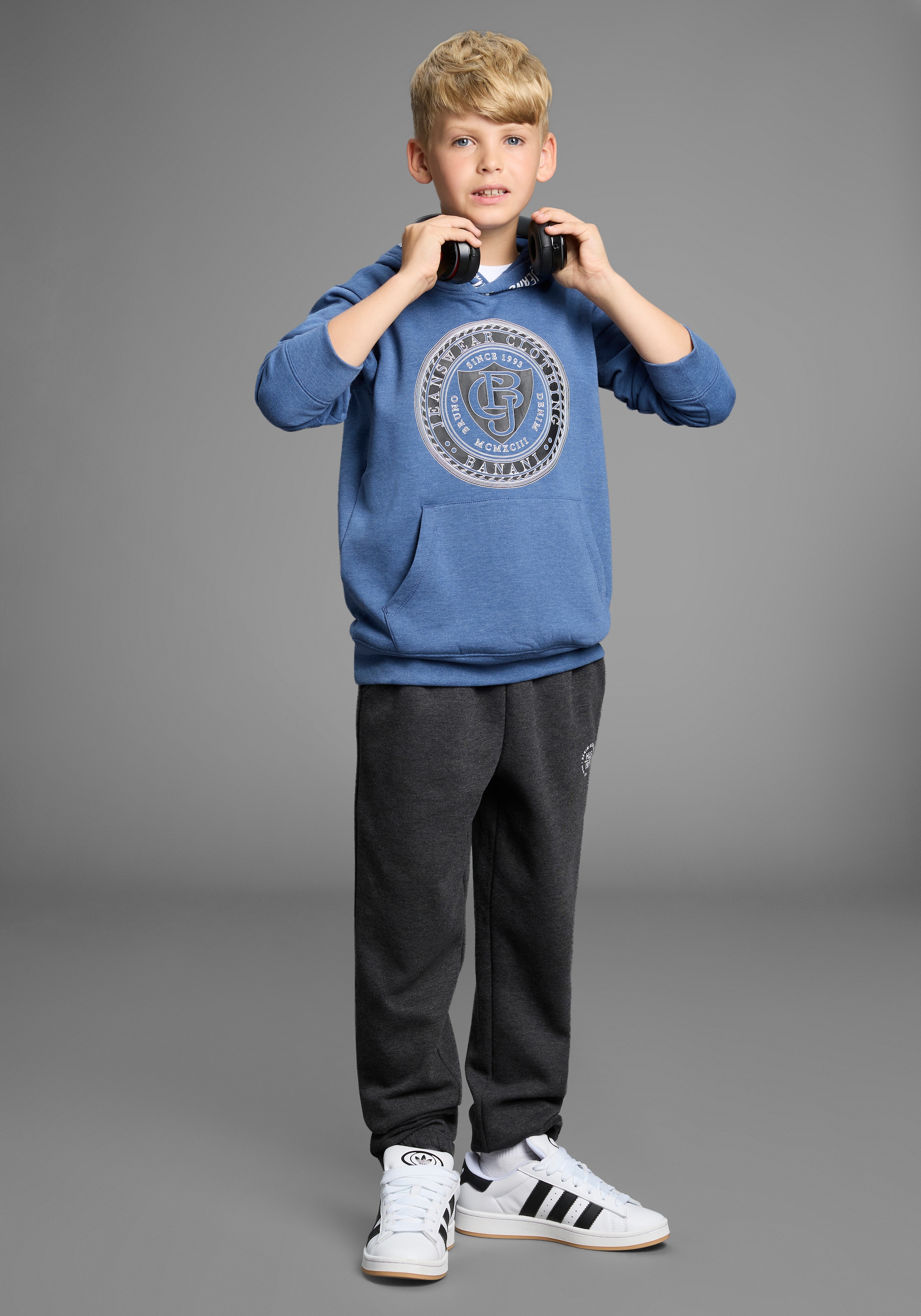 Bruno Banani Sweat à capuche »Hoodie mit Drucken« NEU: BRUNO BANANI für TEENS! Hoodie mit Logo-Drucken