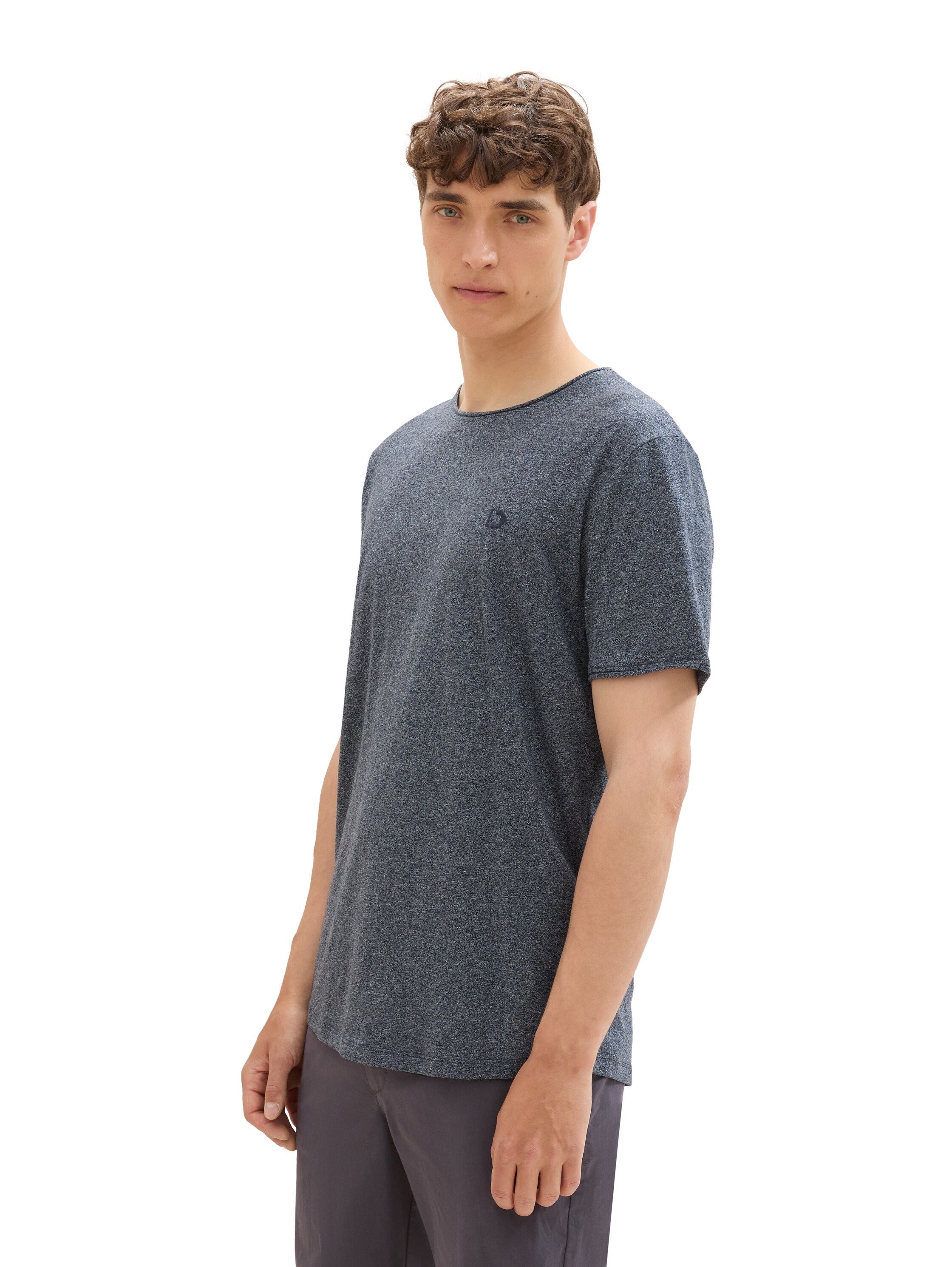 TOM TAILOR Denim T-Shirt, in Melange Optik