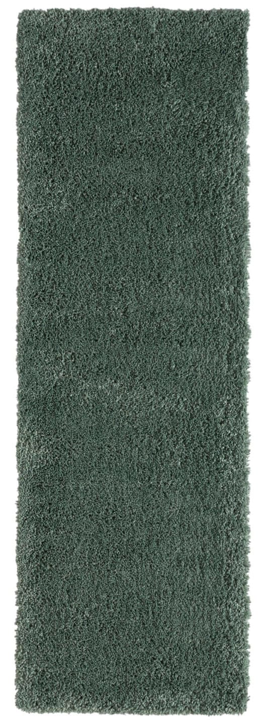 Myflair Möbel & Accessoires Hochflor-Bettumrandung »My Shaggy«, (3 tlg.), Shaggy, Uni-Farben, leicht glänzend, extra flauschig, Läufer-Set