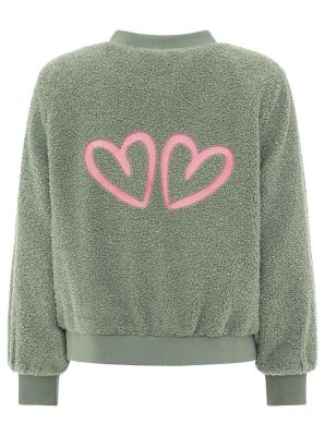 Zwillingsherz Veste bomber »"Good Vibes"« ohne Kapuze grosse Herzen auf dem Rücken