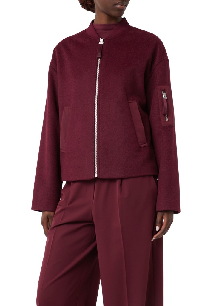 Image of comma casual identity Blouson Flanell mit Wollanteil