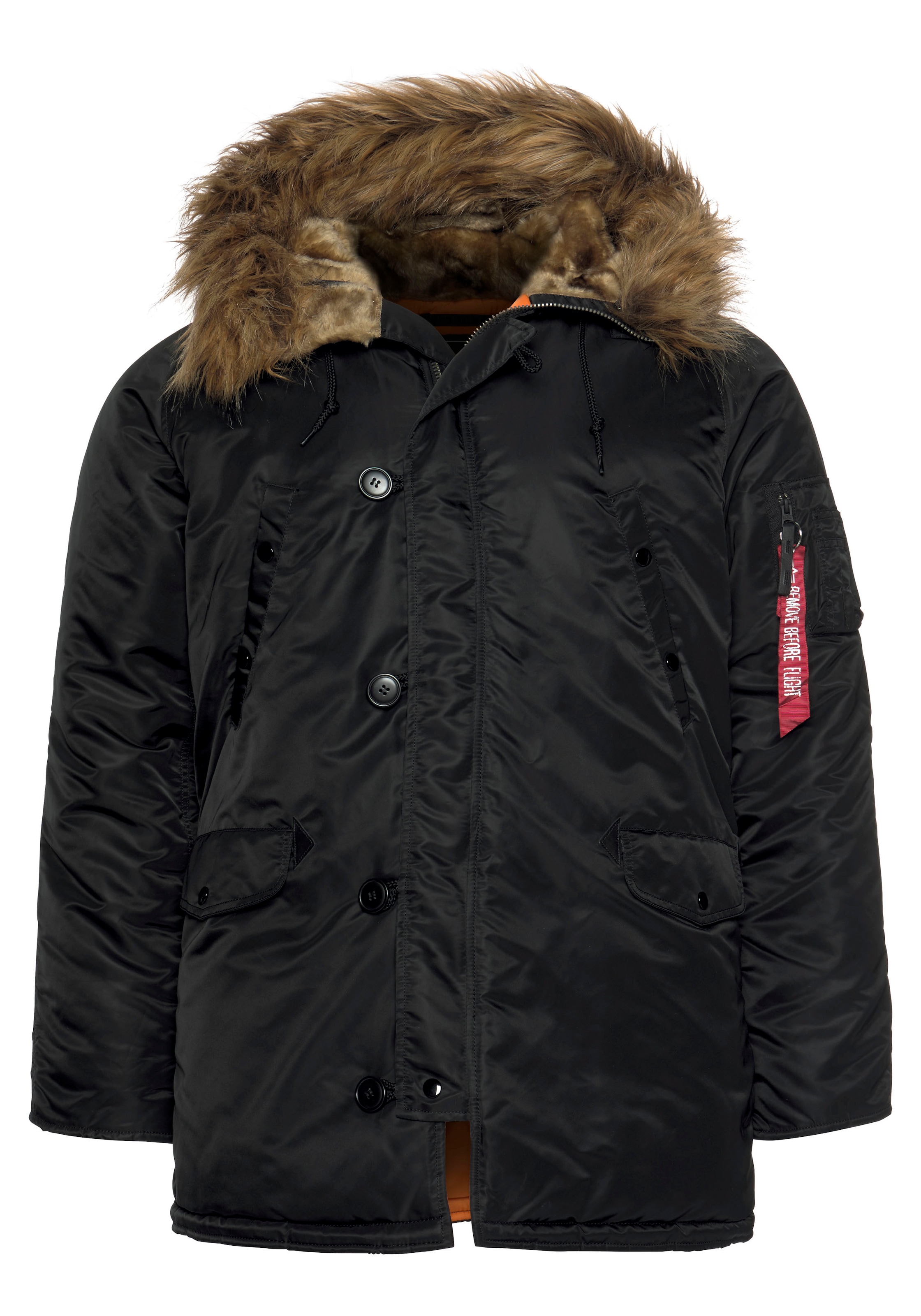 Alpha Industries Parka »N3B VF 59«, mit Kapuze, mit abnehmbarem Kunstfellkragen