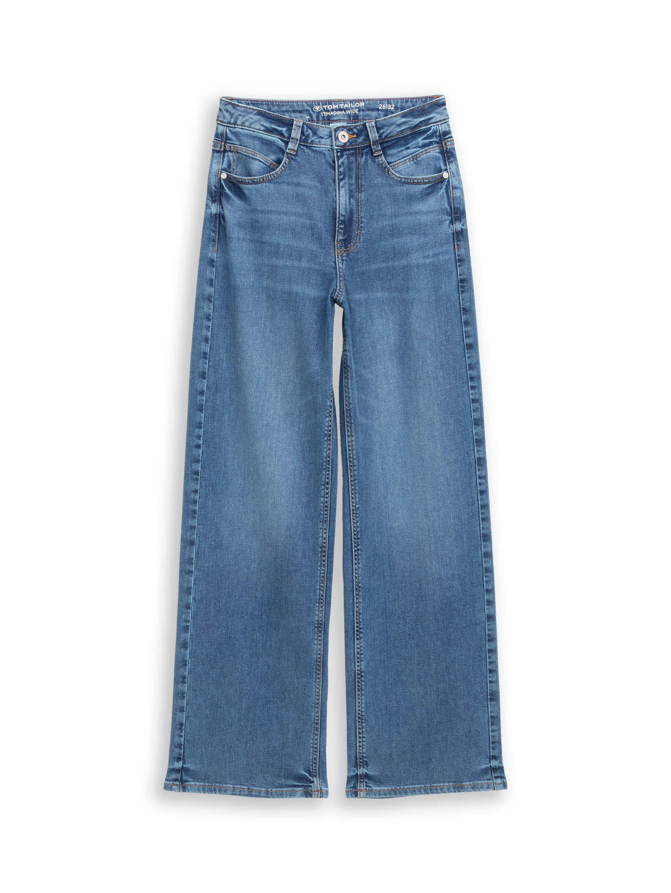 TOM TAILOR Weite Jeans im Four-Pocket Style