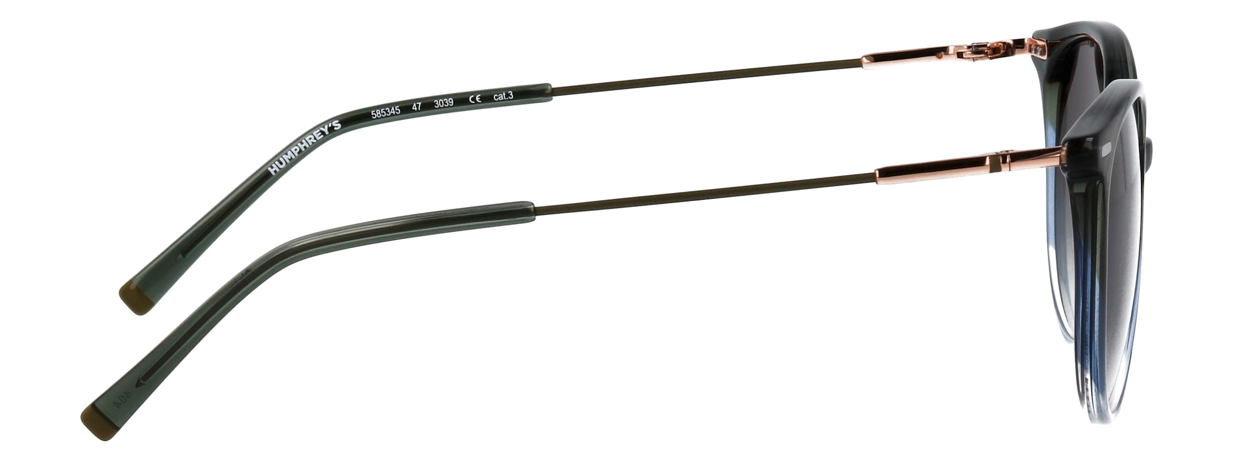HUMPHREY´S eyewear Sonnenbrille »Modell 585345« Form Karree/Eckig, Logoschriftzug auf Bügel, Kombifassung
