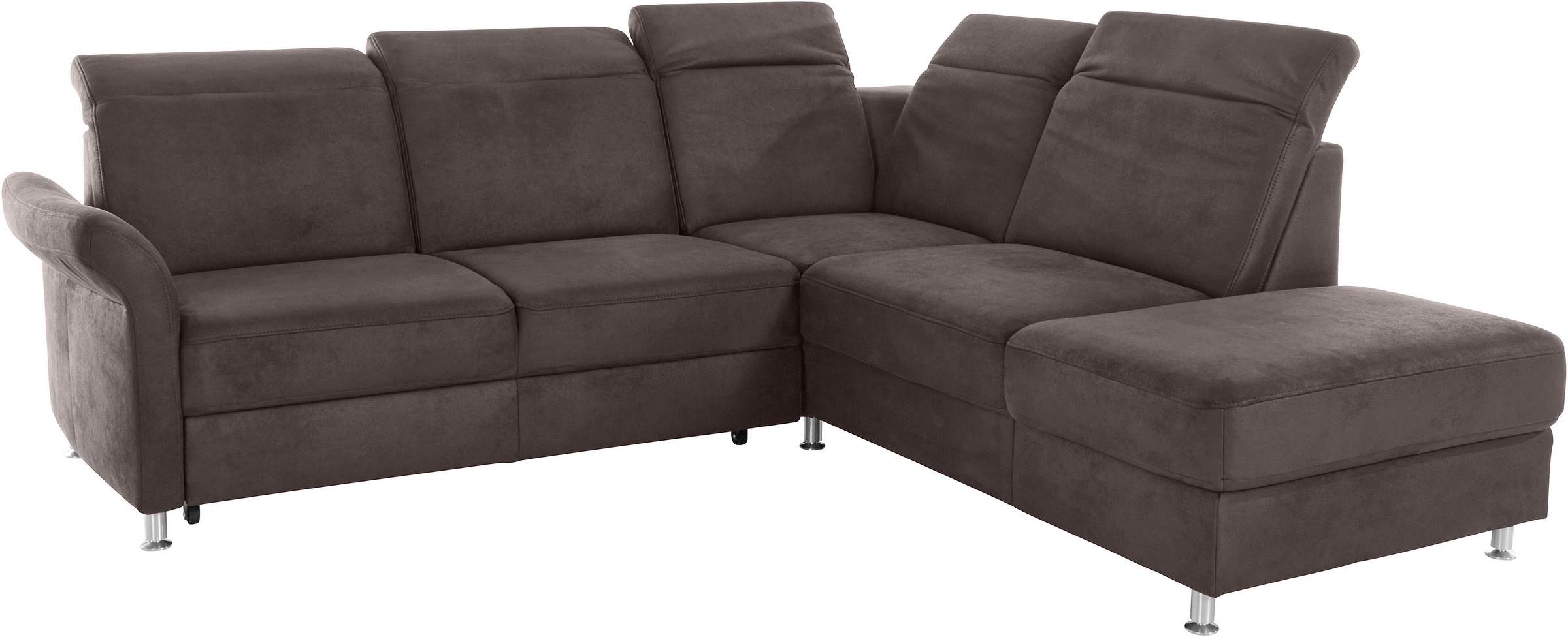 sit&more Ecksofa »Darwin L-Form«, inklusive Federkern, wahlweise mit Kopfteilverstellung, Bettfunktion