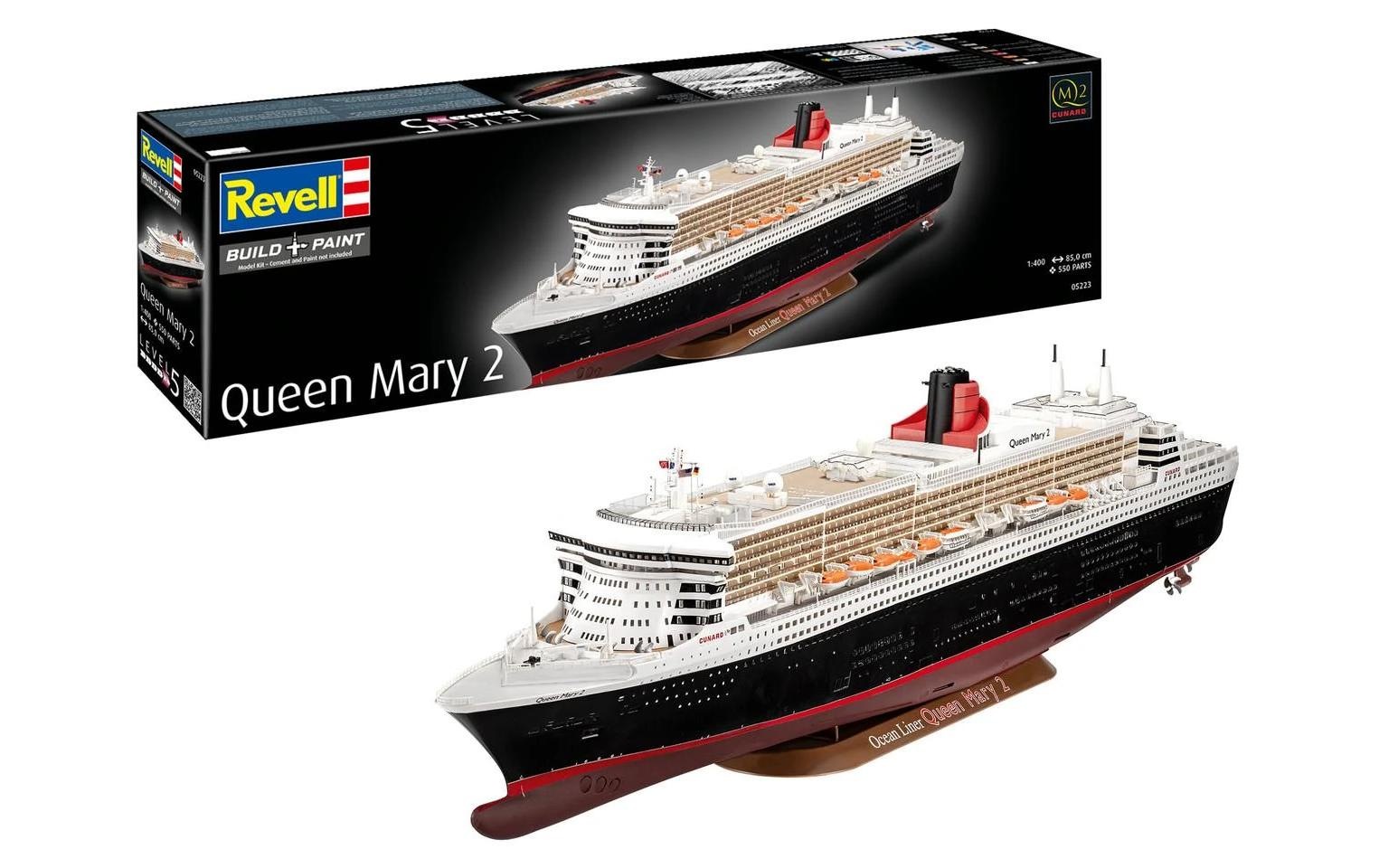 Image of Revell Modellbausatz "Queen Mary 2 1/400 1:400" 550 Stk. tlg. 1:400