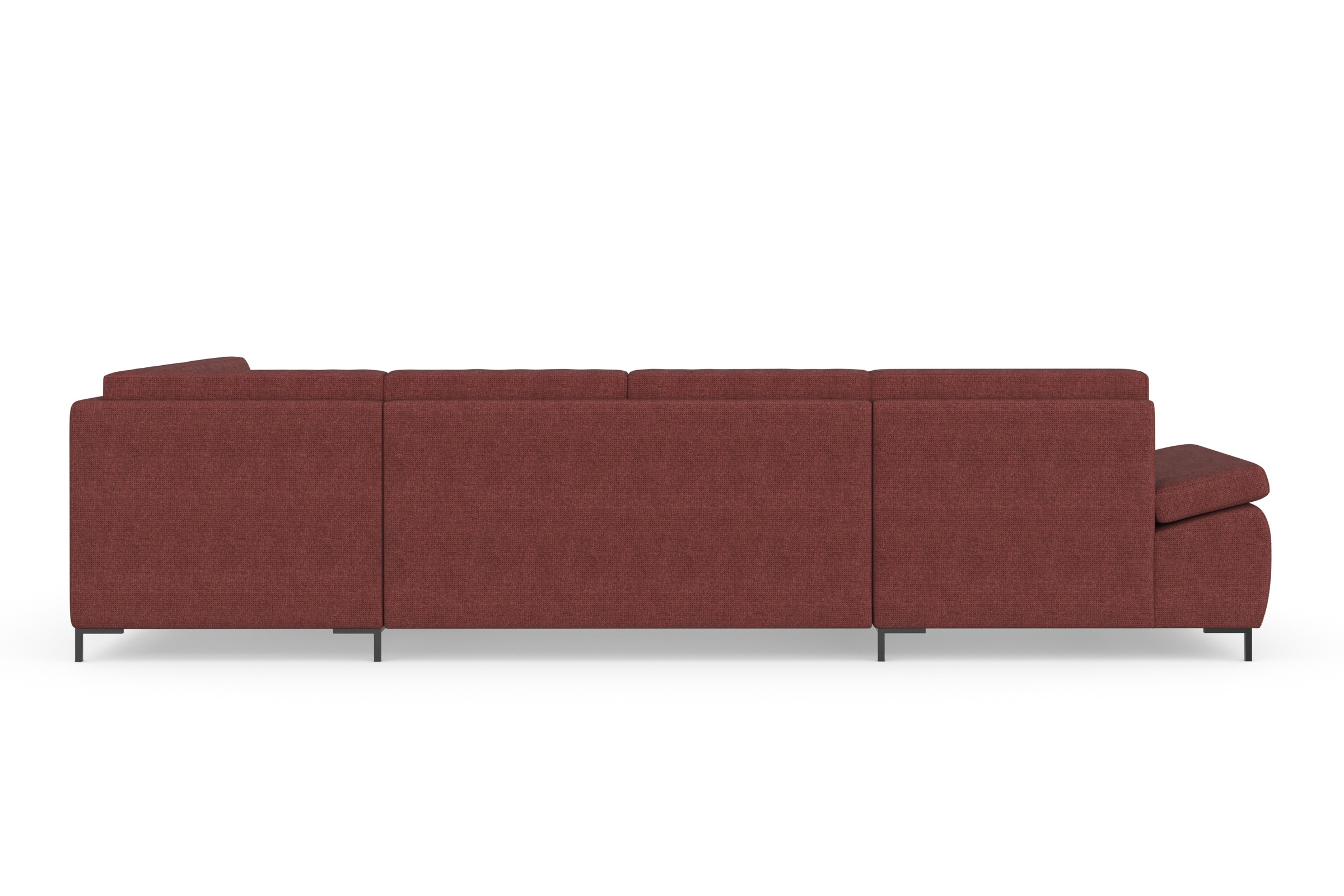 DOMO collection Wohnlandschaft »Capelo U-Form«, mit Armteilverstellung, wahlweise mit Bettfunktion, Federkern