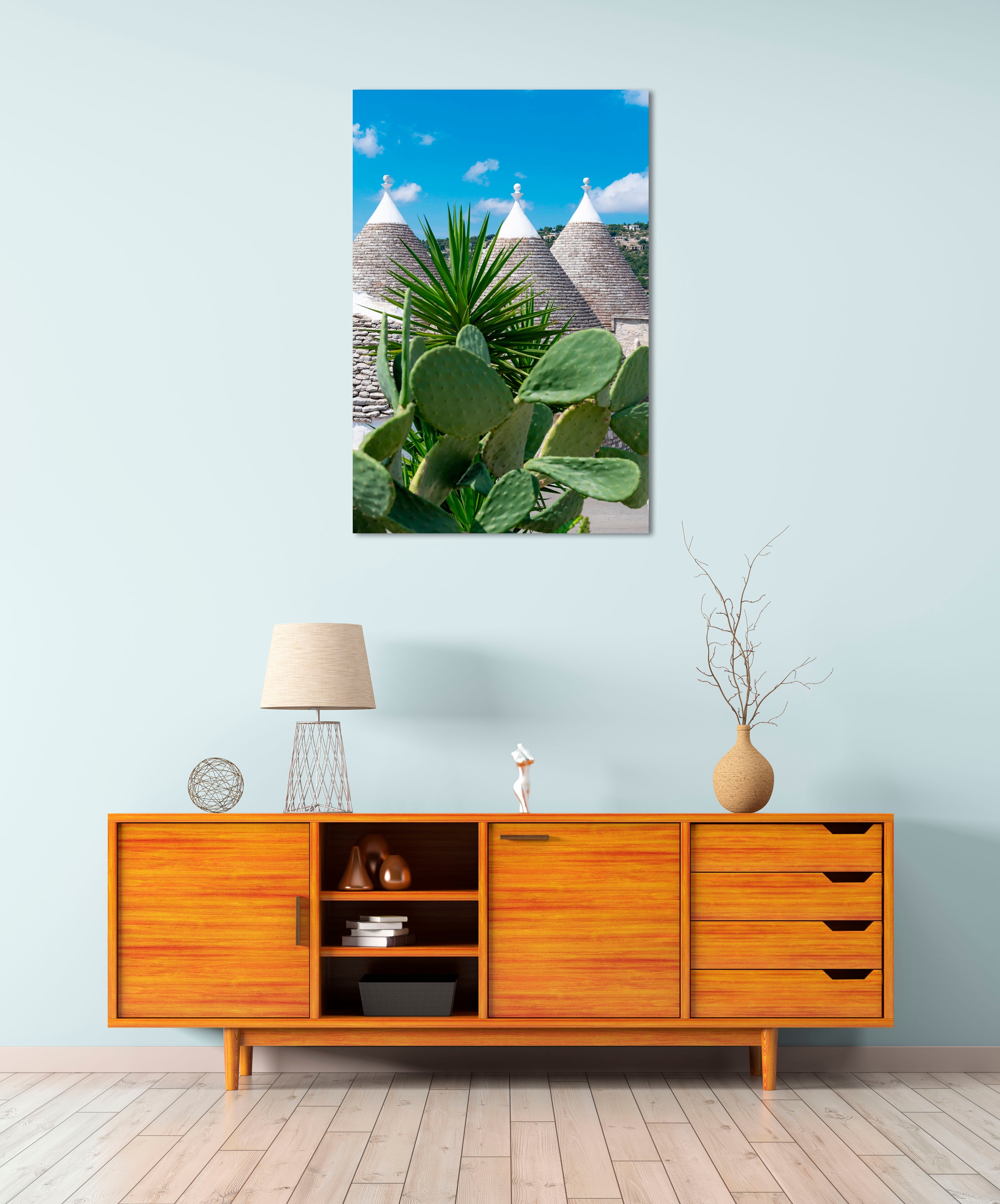 Image of queence Acrylglasbild "Elma" Himmel Landschaft Pflanzen Stadt 1 Stk. tlg. Fine Art-Print in Galeriequalität