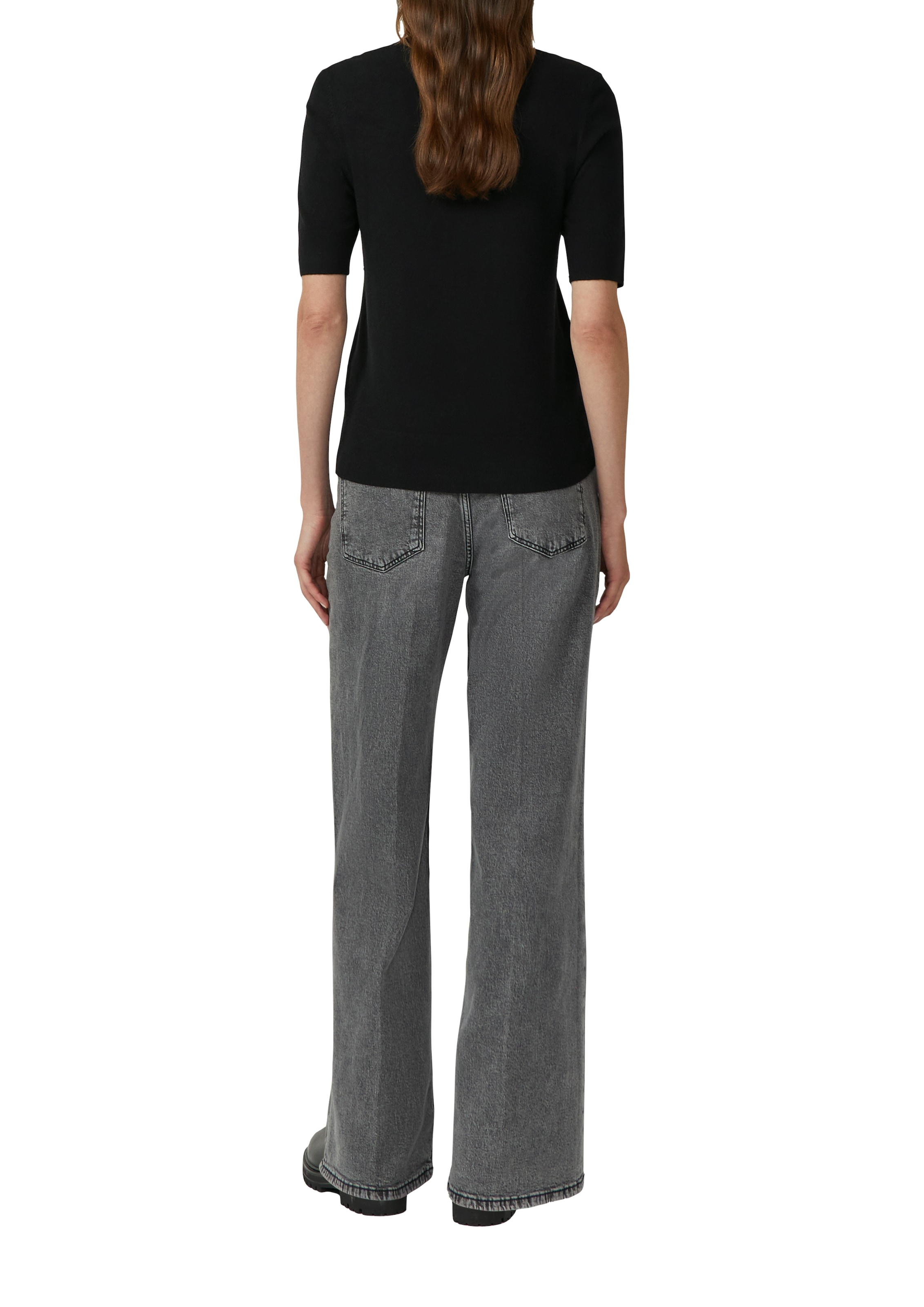 s.Oliver Pull à manches courtes mit Logo Stickerei