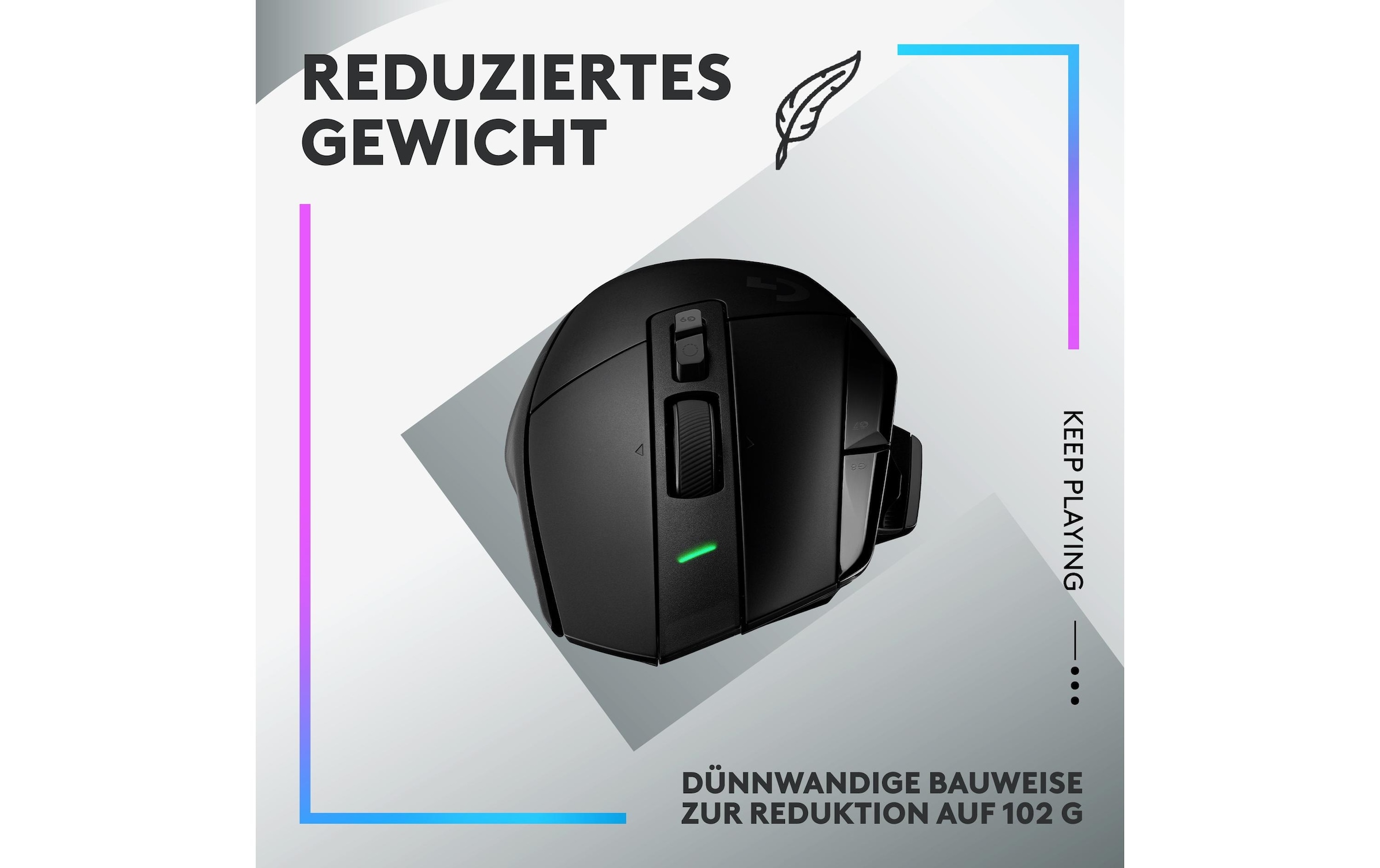 Logitech Gaming-Maus »Logitech G502 X Lightspeed black«, kabellos