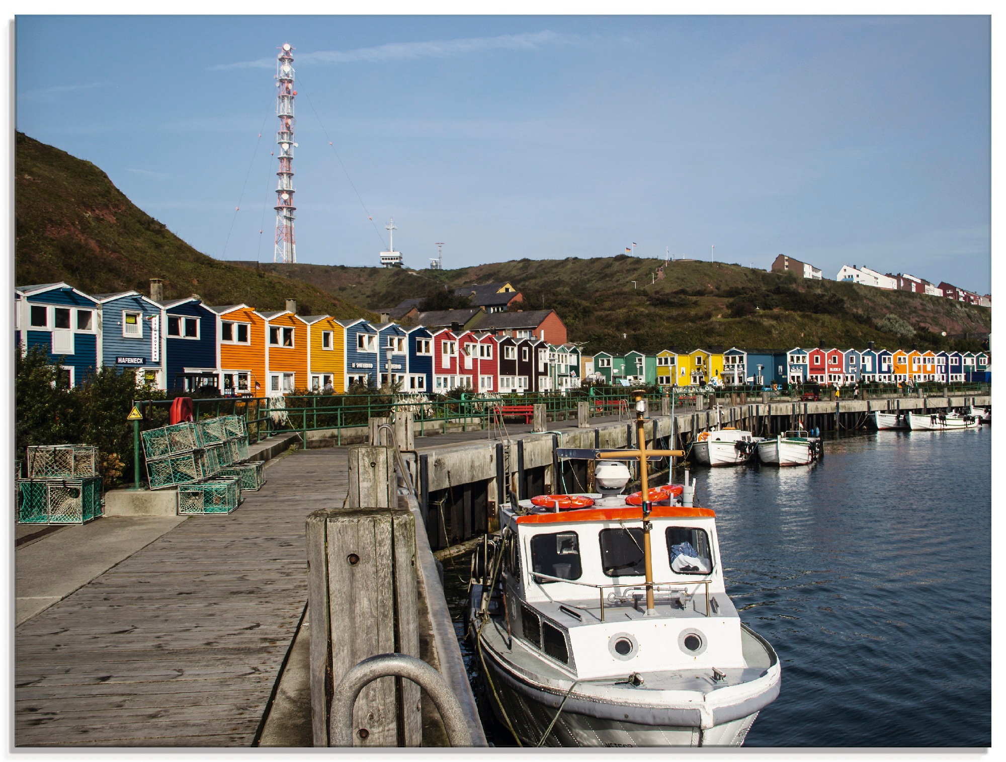 Image of Artland Glasbild »Der Hafen von Helgoland«, Boote & Schiffe, (1 St.) bei Ackermann Versand Schweiz