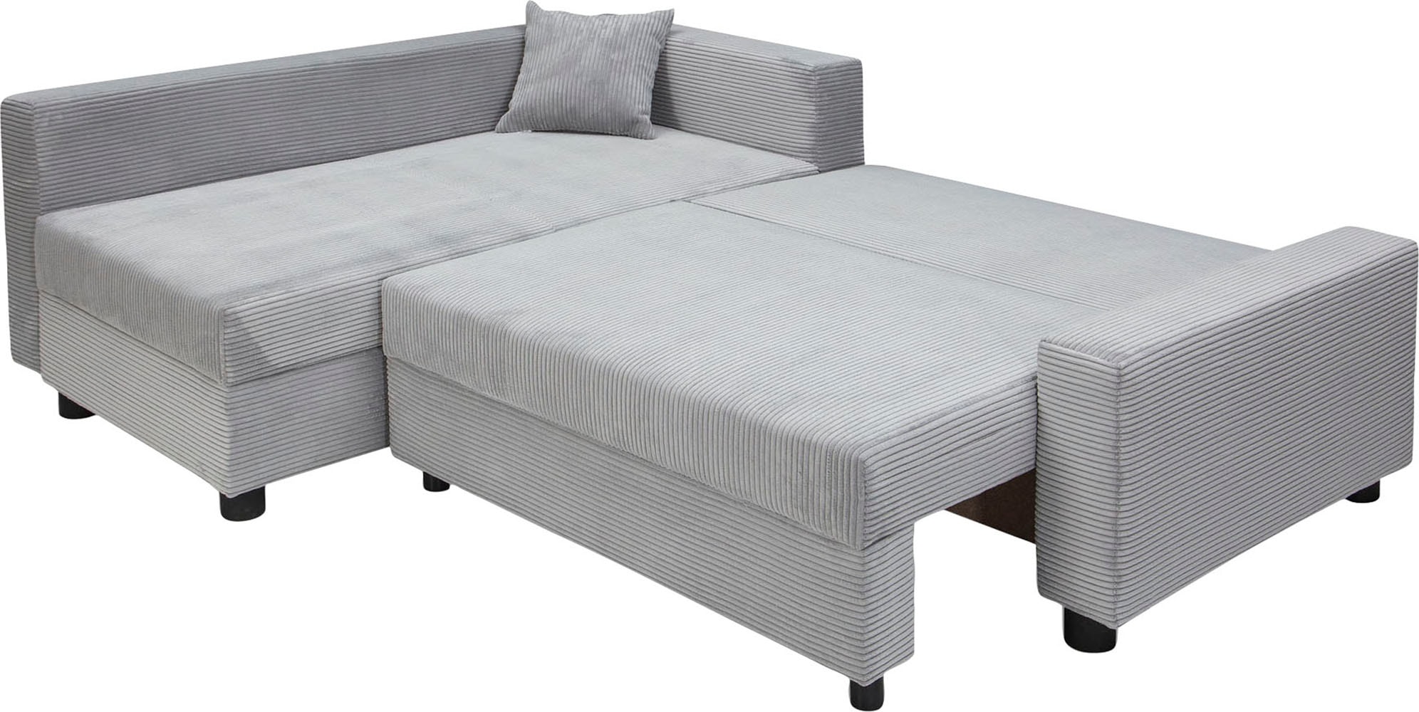 COLLECTION AB Ecksofa »Parma L-Form«, mit Schlaffunktion und Bettkasten, inklusive Kissen, Bonellfederkern