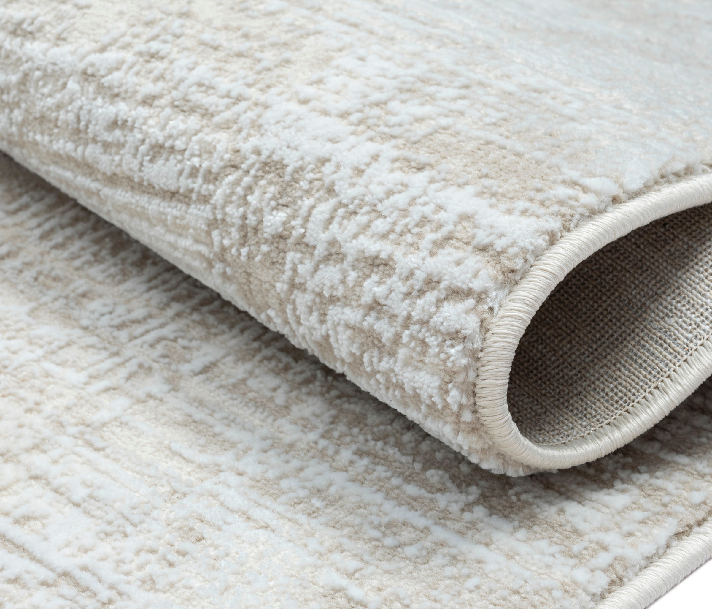 Myflair Möbel & Accessoires Teppich »My Heaven, LAGERRÄUMUNG!« rechteckig 10 mm Höhe Kurzflor, Scandi-Look, besonders weich durch Microfaser, mit Fransen