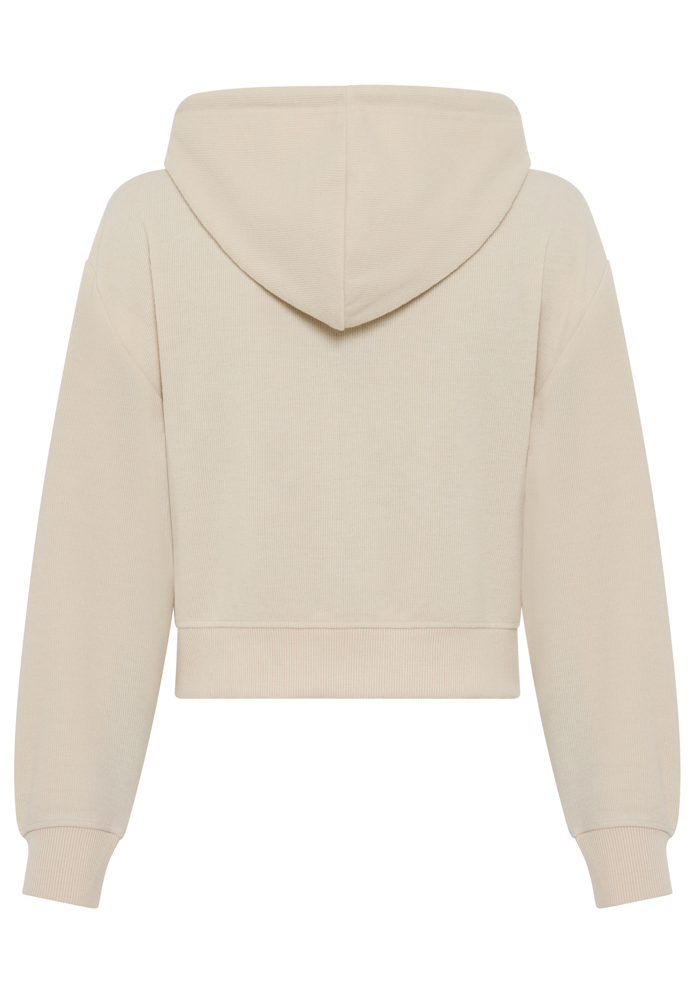 Laura Scott Sweat à capuche mit Kapuze und Kordelzug, aus angerauter Sweatware, Langarm