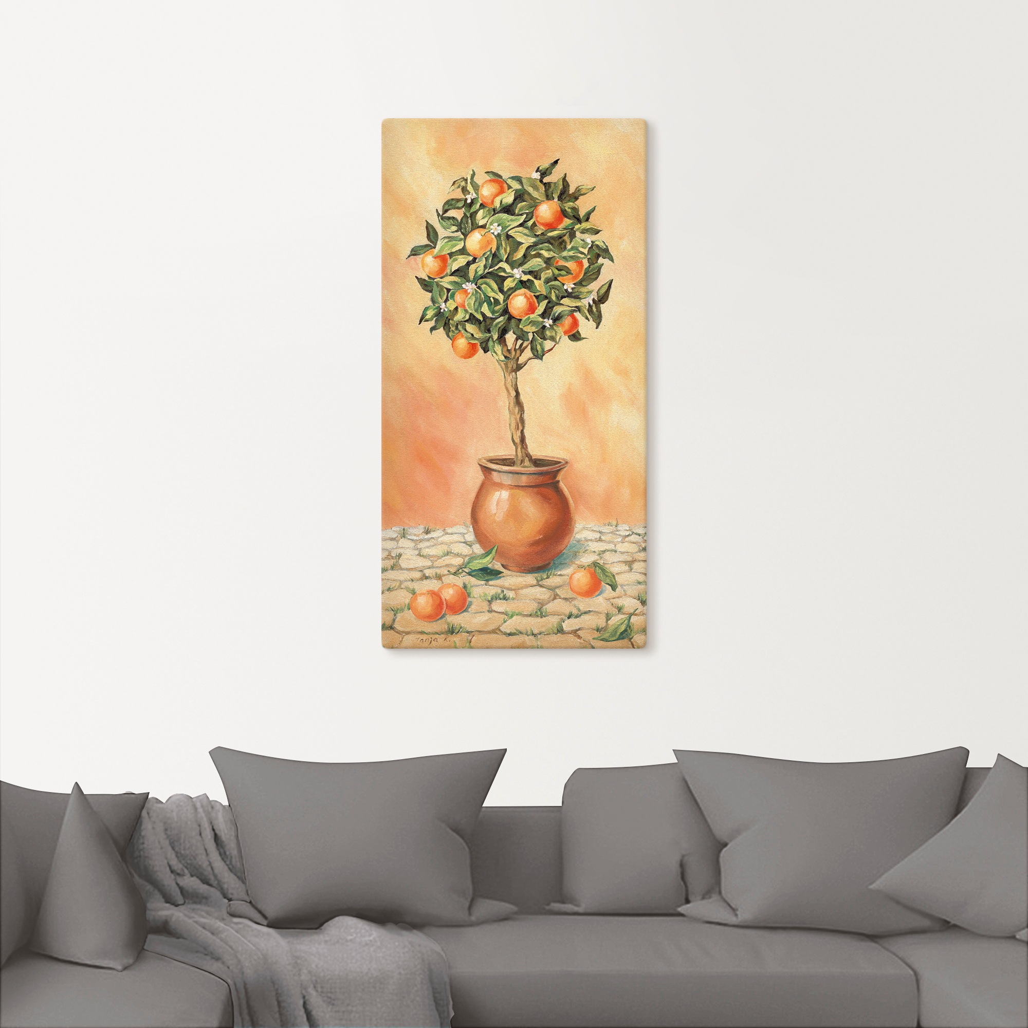 Artland Wandbild »Orangenbaum I«, Pflanzen, (1 St.), als Alubild, Outdoorbild, Leinwandbild, Wandaufkleber, versch. Grössen