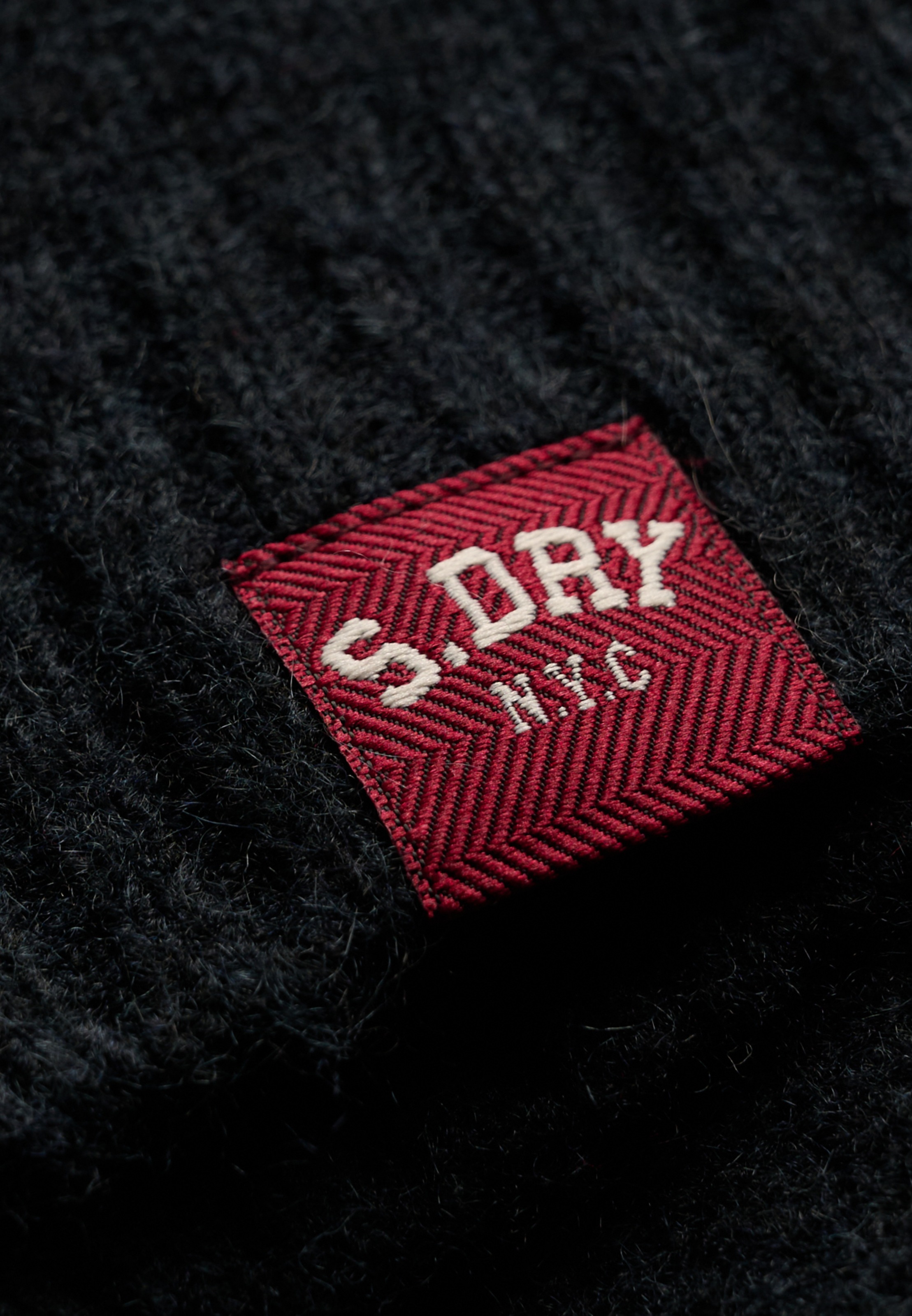 Superdry Pull en tricot »BARDOT KNITTED JUMPER« Materialmix, hochwertig mit Woll-Anteil
